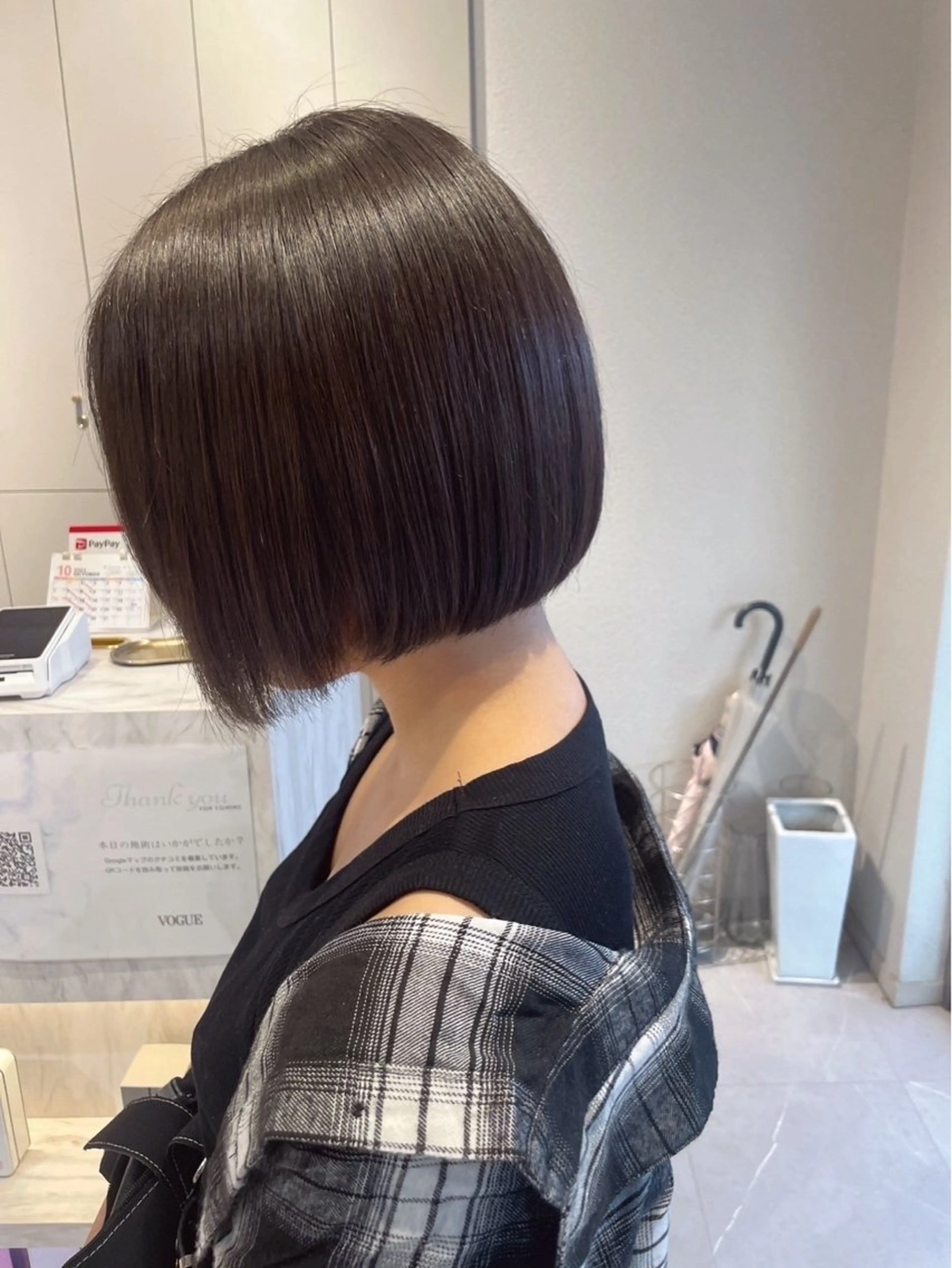 ショート 💎曲がる縮毛矯正 💎透明感カラー/のヘアスタイル