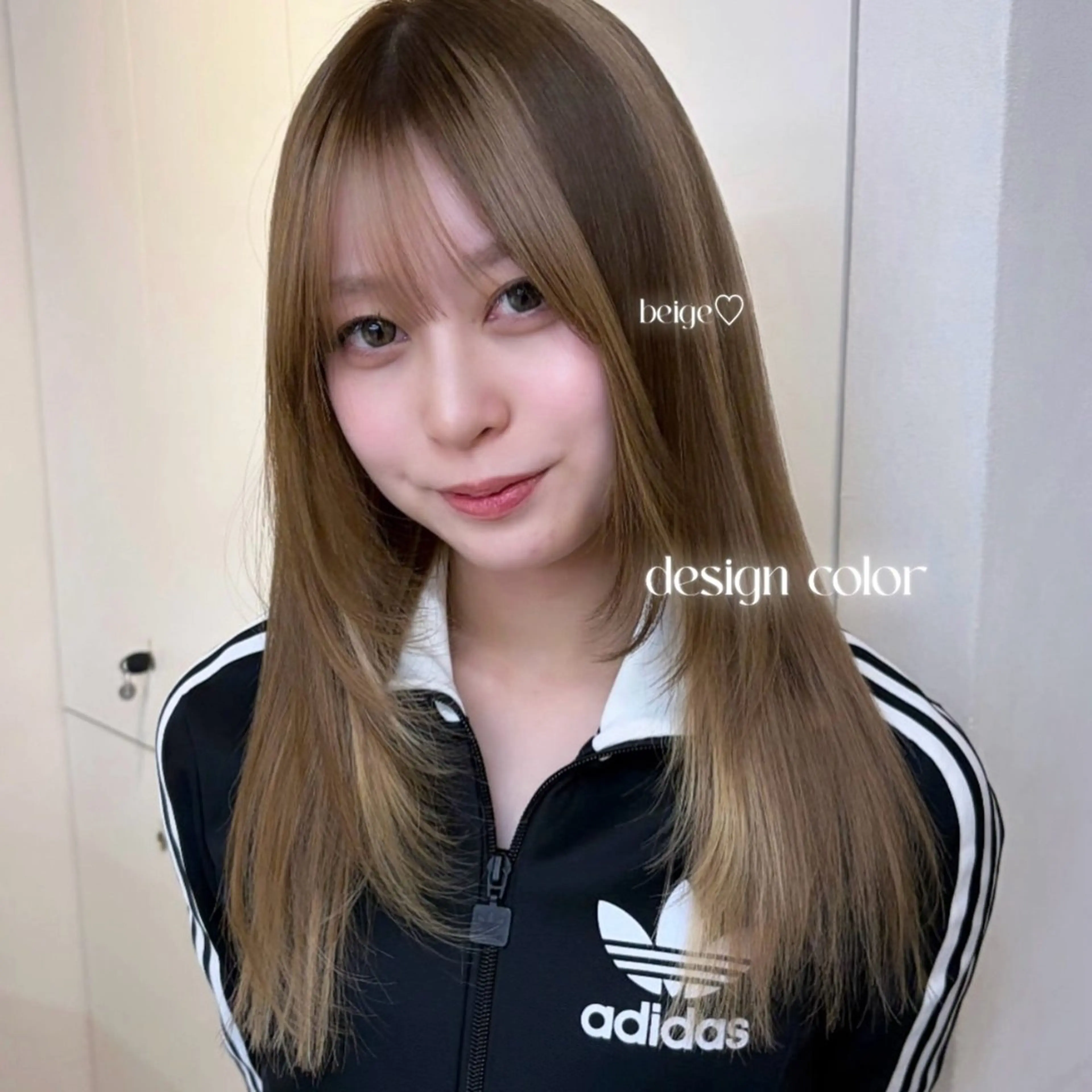 ロング カラー ヘアアレンジ ヘアカラー トリートメント ヘアセット 透け感ベージュ🤎 韓国ヘアtakutoのヘアスタイル