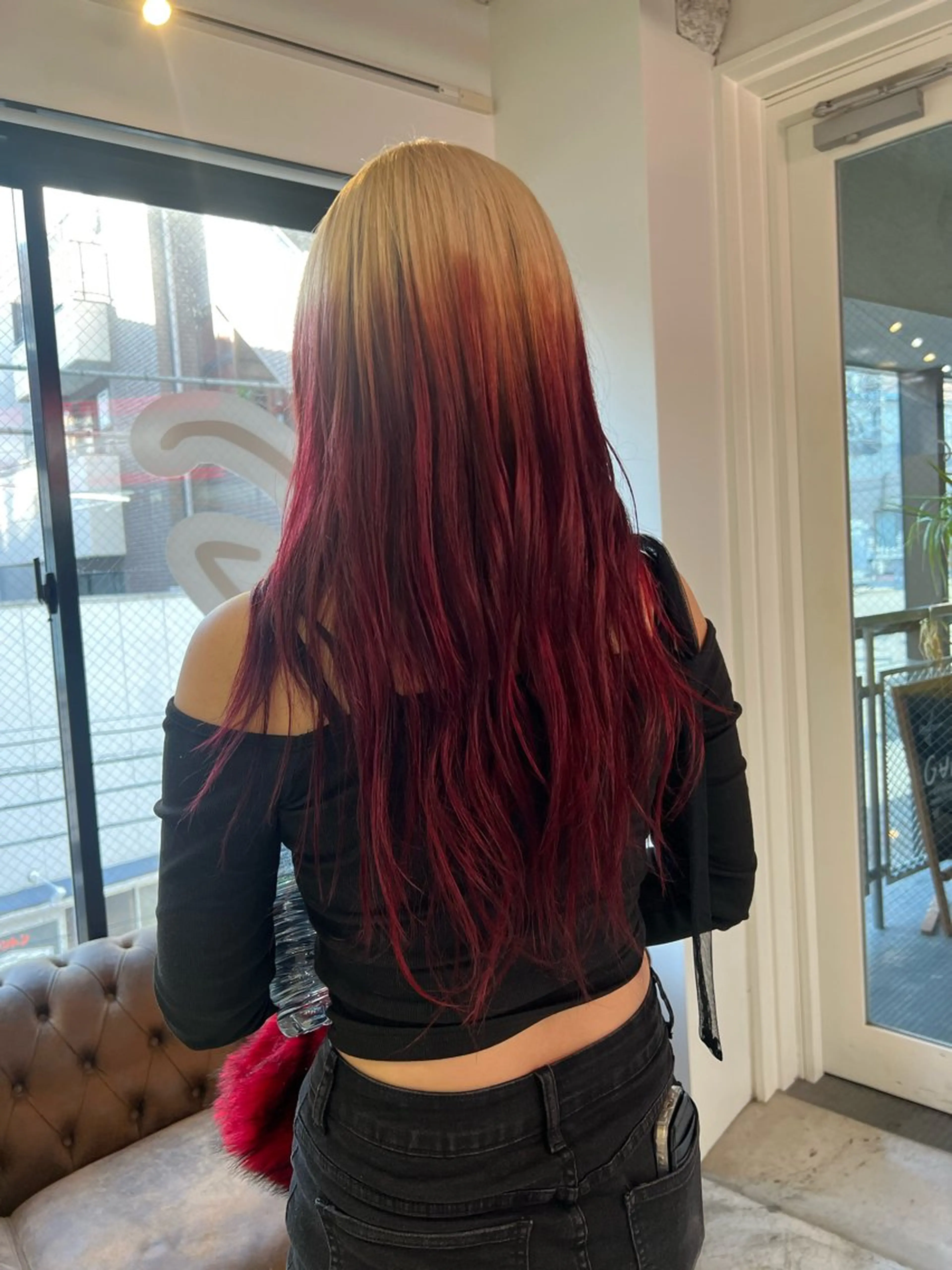 ロング カット ヘアカラー エクステ 💥ウルフカット デザインあんな💥のヘアスタイル