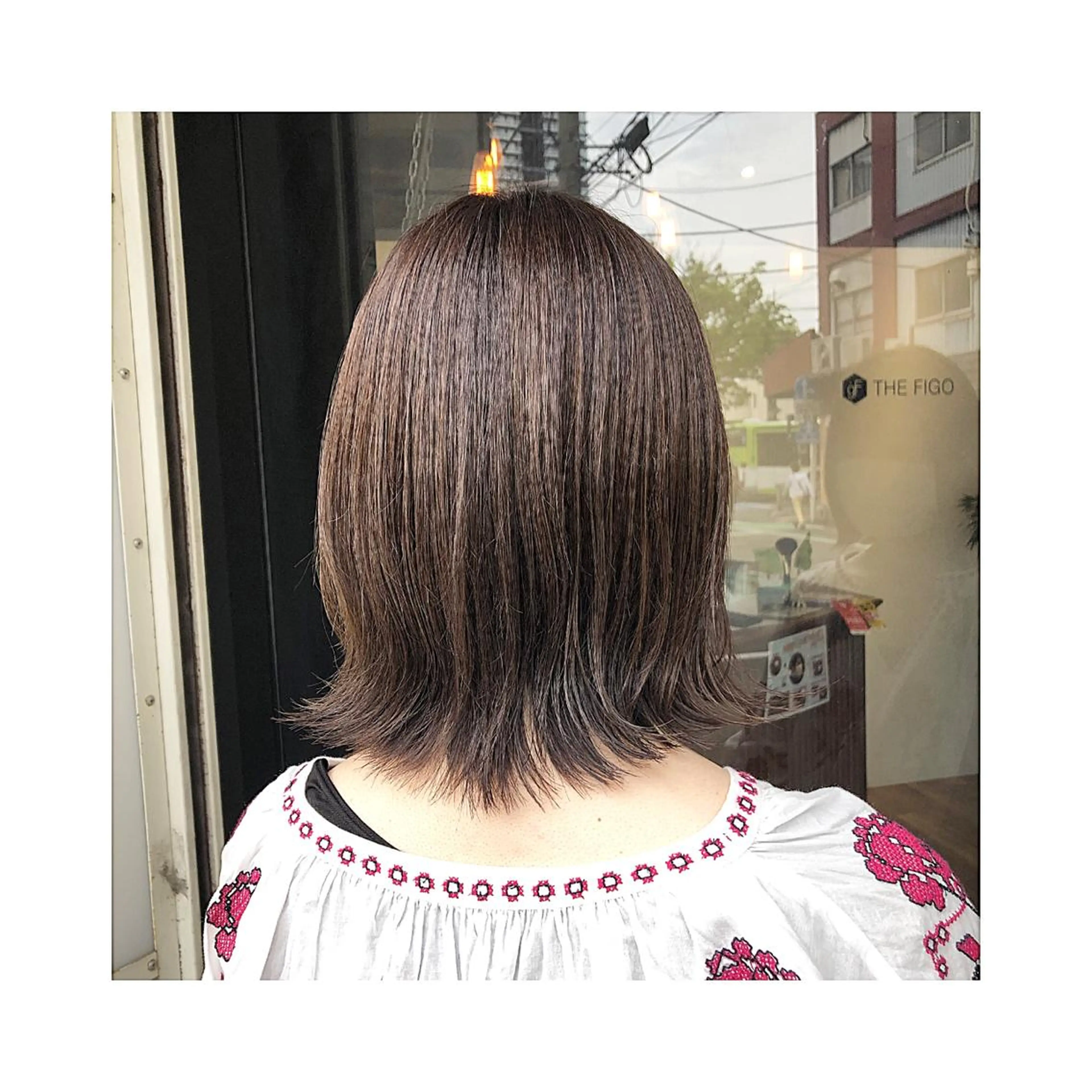 ショート カラー アッシュ アッシュグレー アッシュグレージュ グレージュ 外ハネヘア ◇おの あすか◇のヘアスタイル