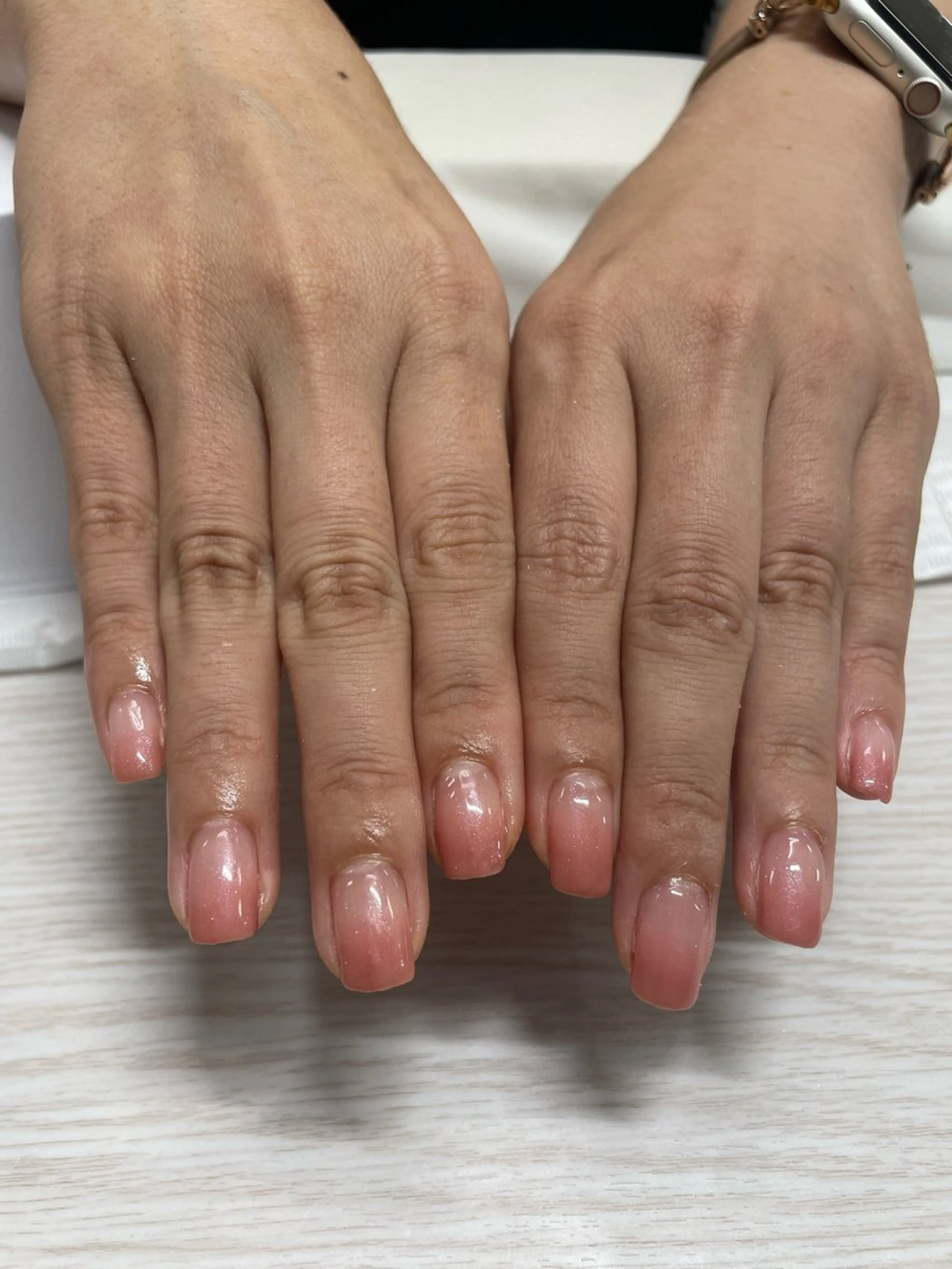 ネイル グラデーション オフィスネイル シンプルネイル TRU Nail さなえのネイルデザイン
