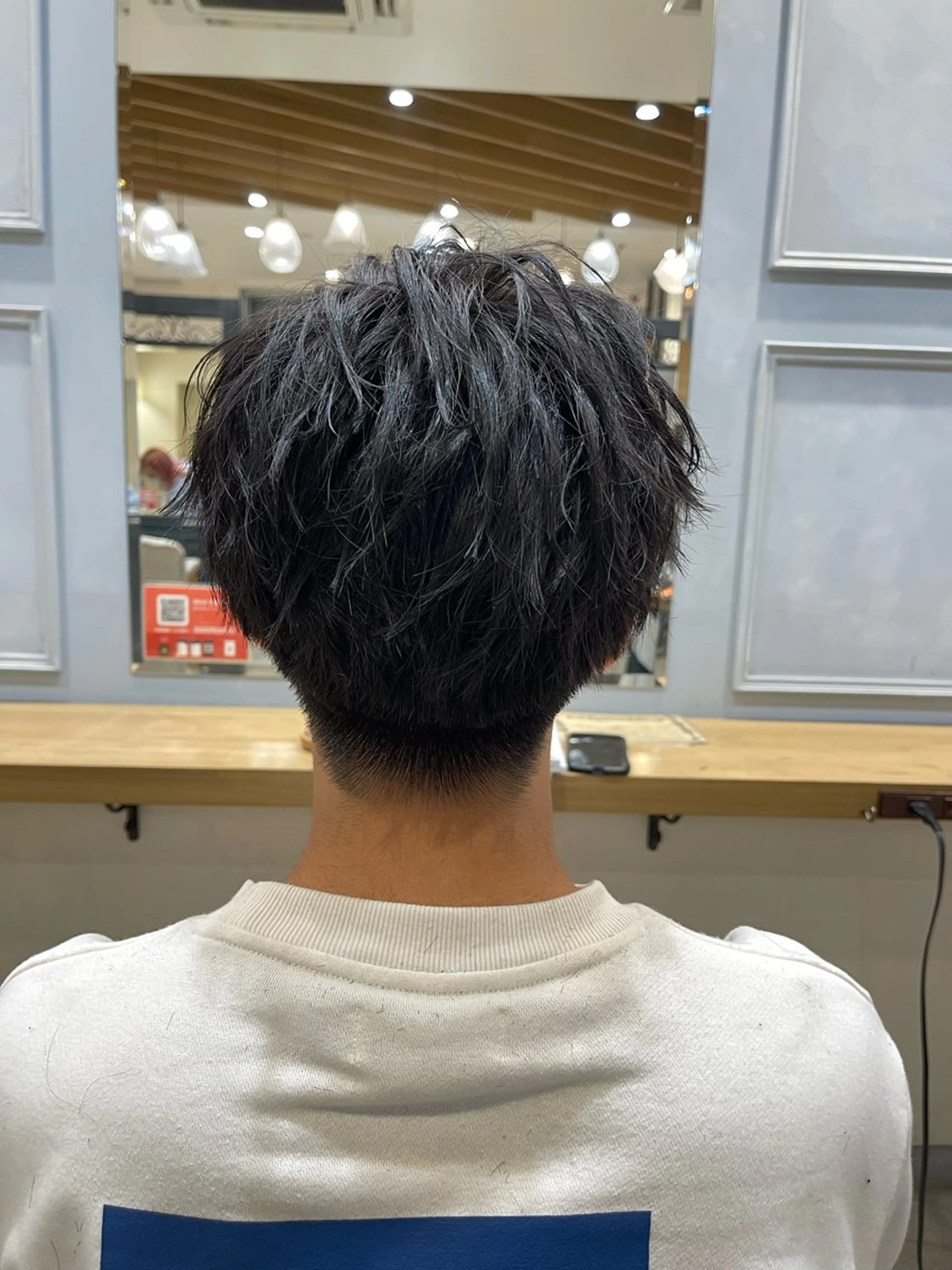 ショート パーマ メンズ マッシュ カット パーマ トリートメント ショート/ボブ アンドウ☺︎のヘアスタイル