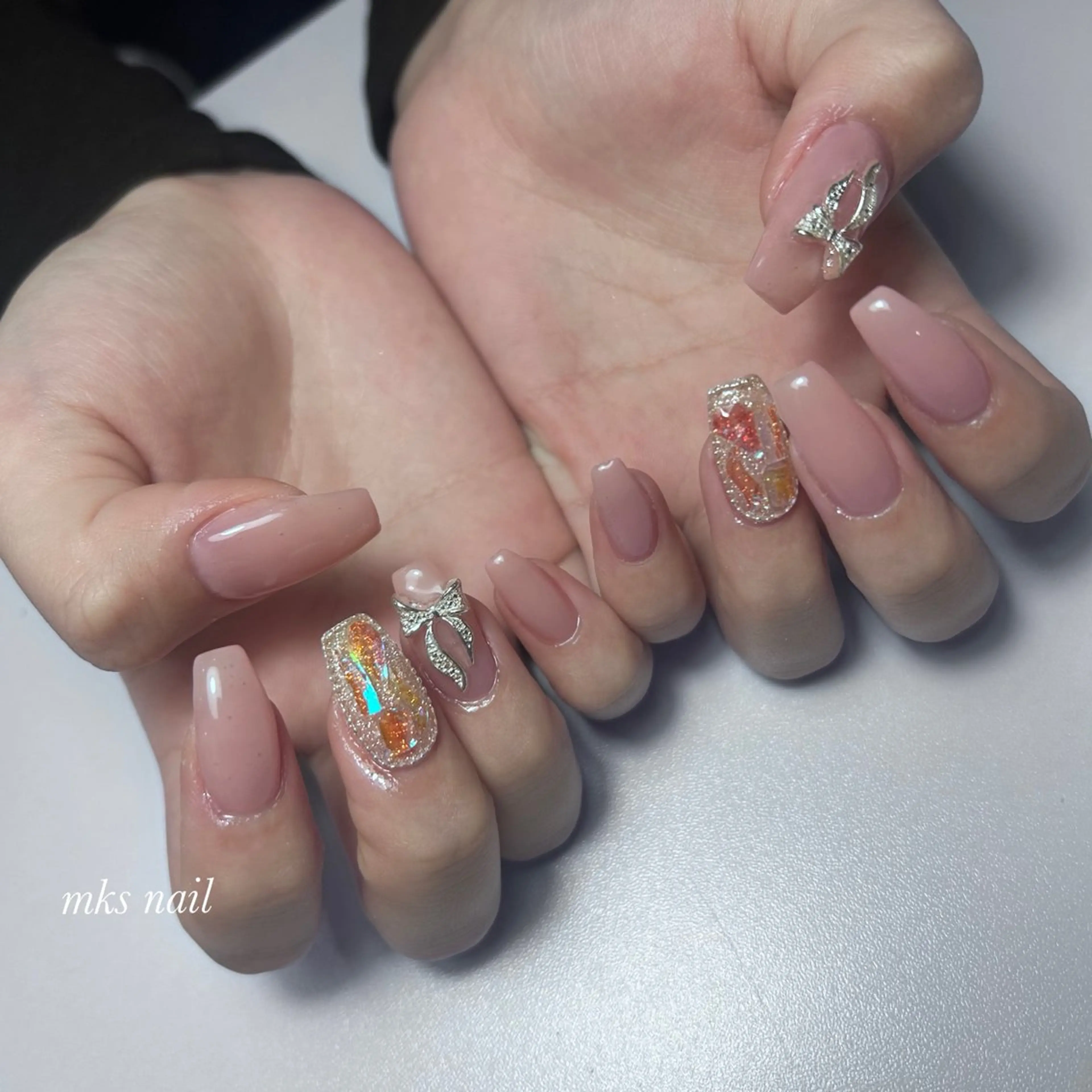 ネイル ハンドネイル mks＊nail //  枚方長尾のネイルデザイン