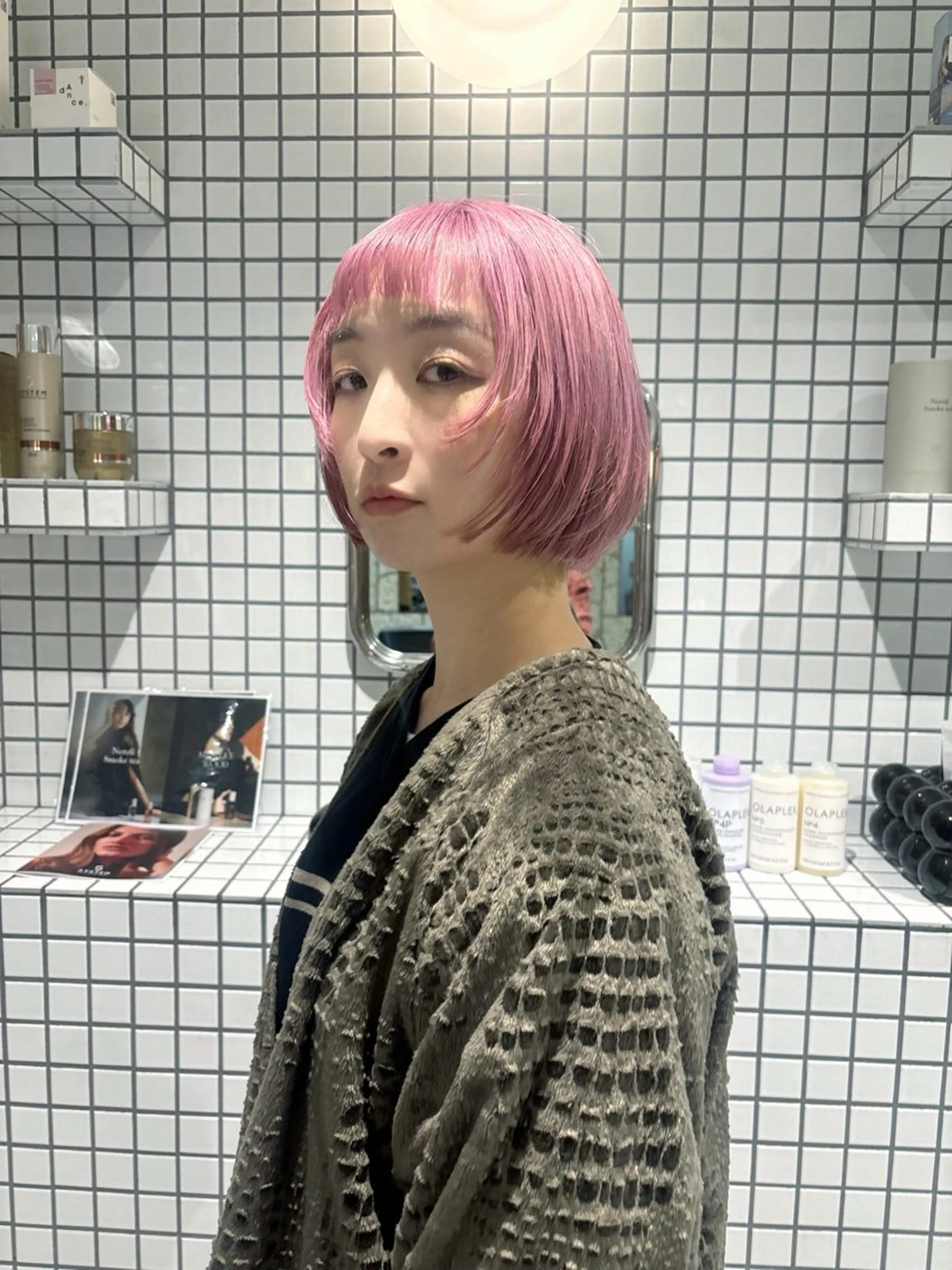 ミディアム カラー ☆RUO☆/レイヤー /ハイトーンのヘアスタイル