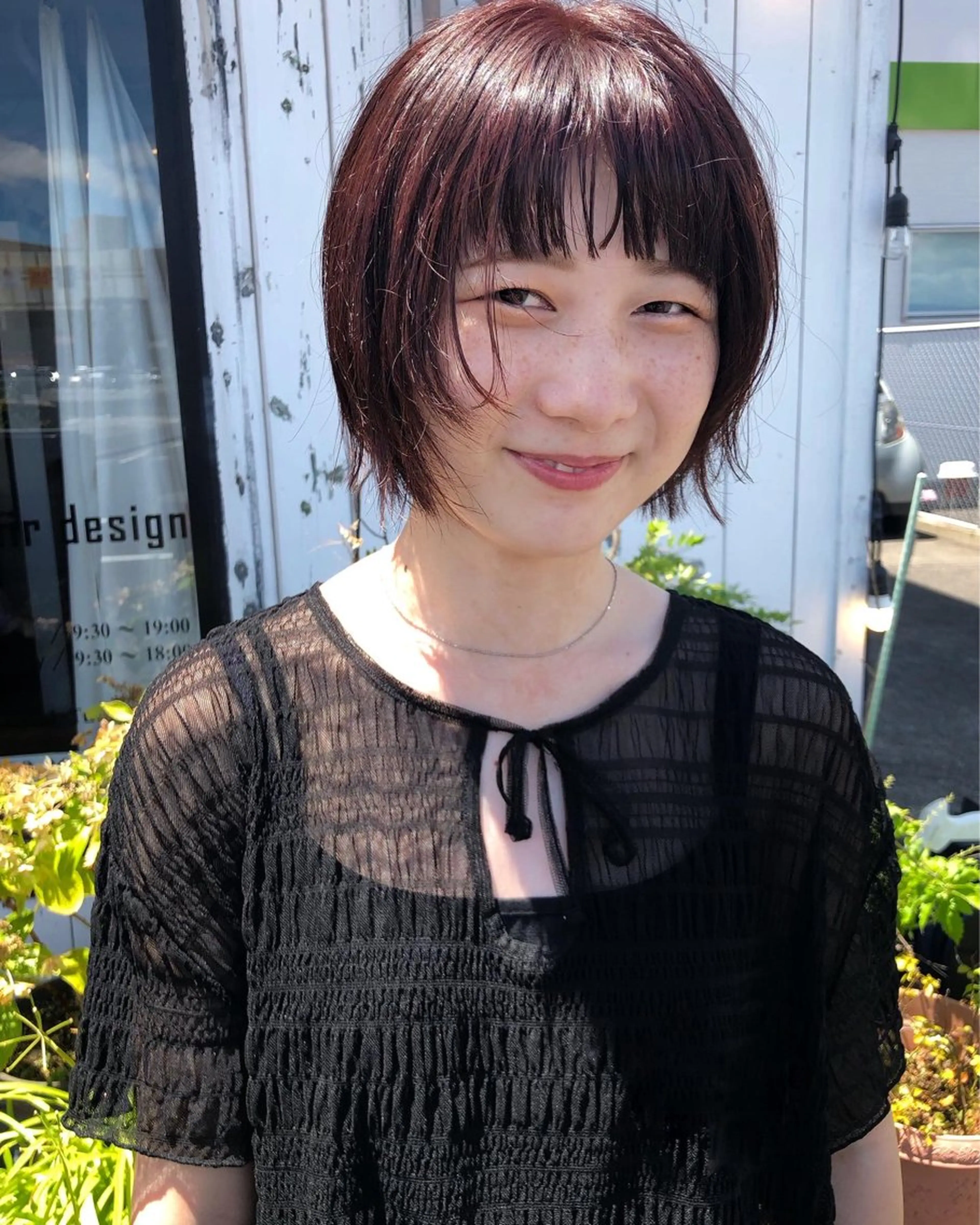 ショート カラー デザインカット🎨 ボブ🫟おざきのヘアスタイル