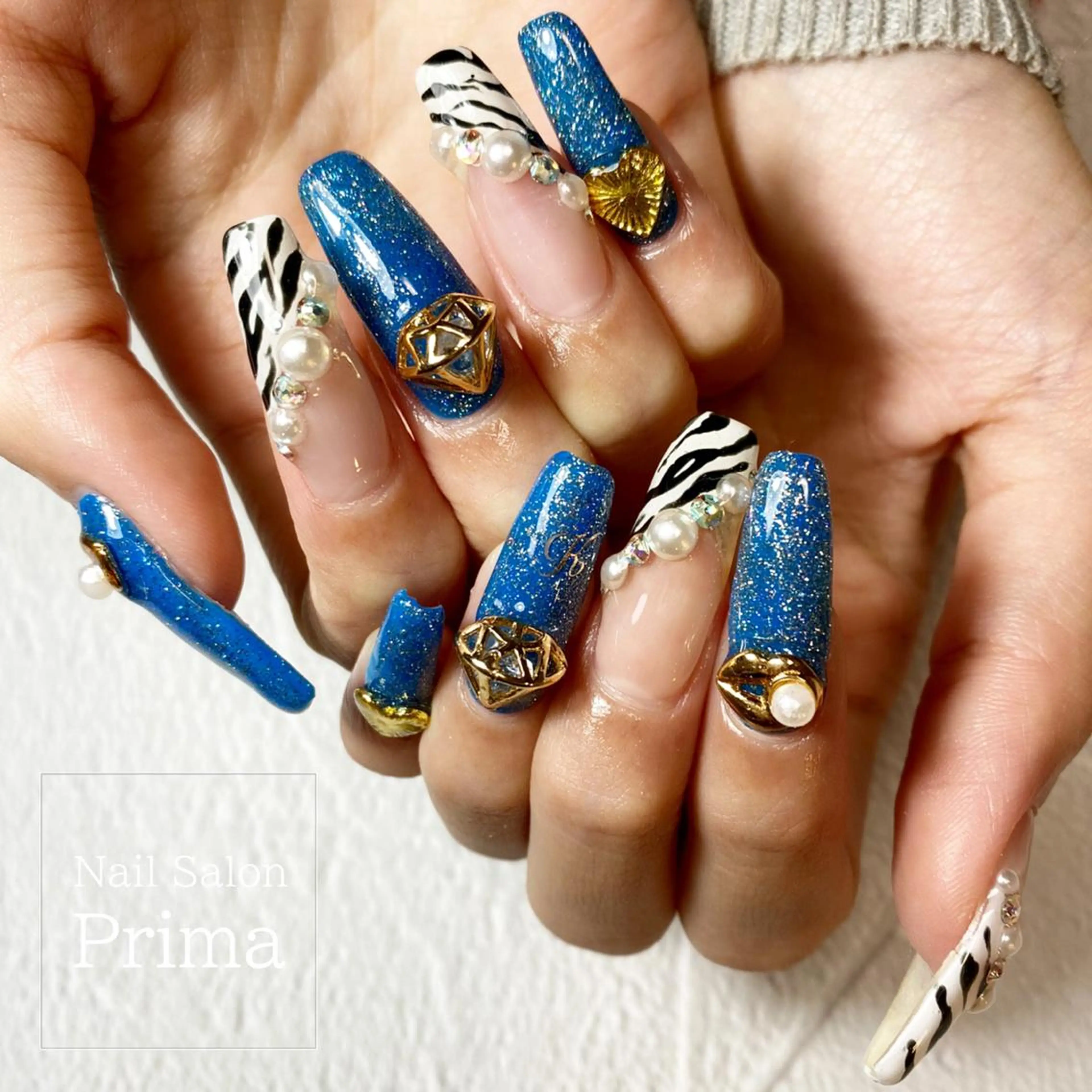 ロング ネイル SalonPrima Nail & Eyeのネイルデザイン