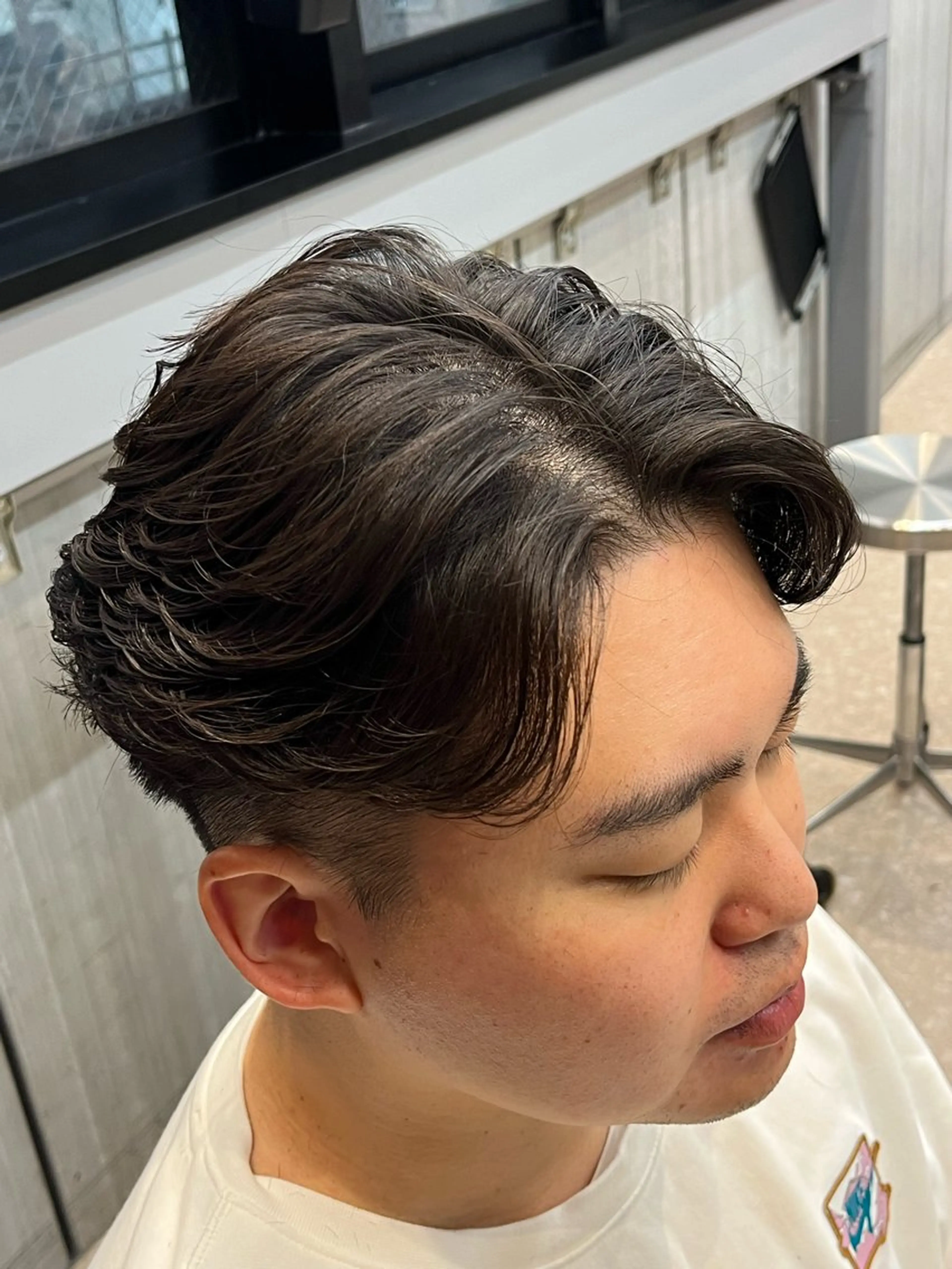 ショート パーマ メンズ カット パーマ fifth / 山下 和輝 海外風スタイルのヘアスタイル