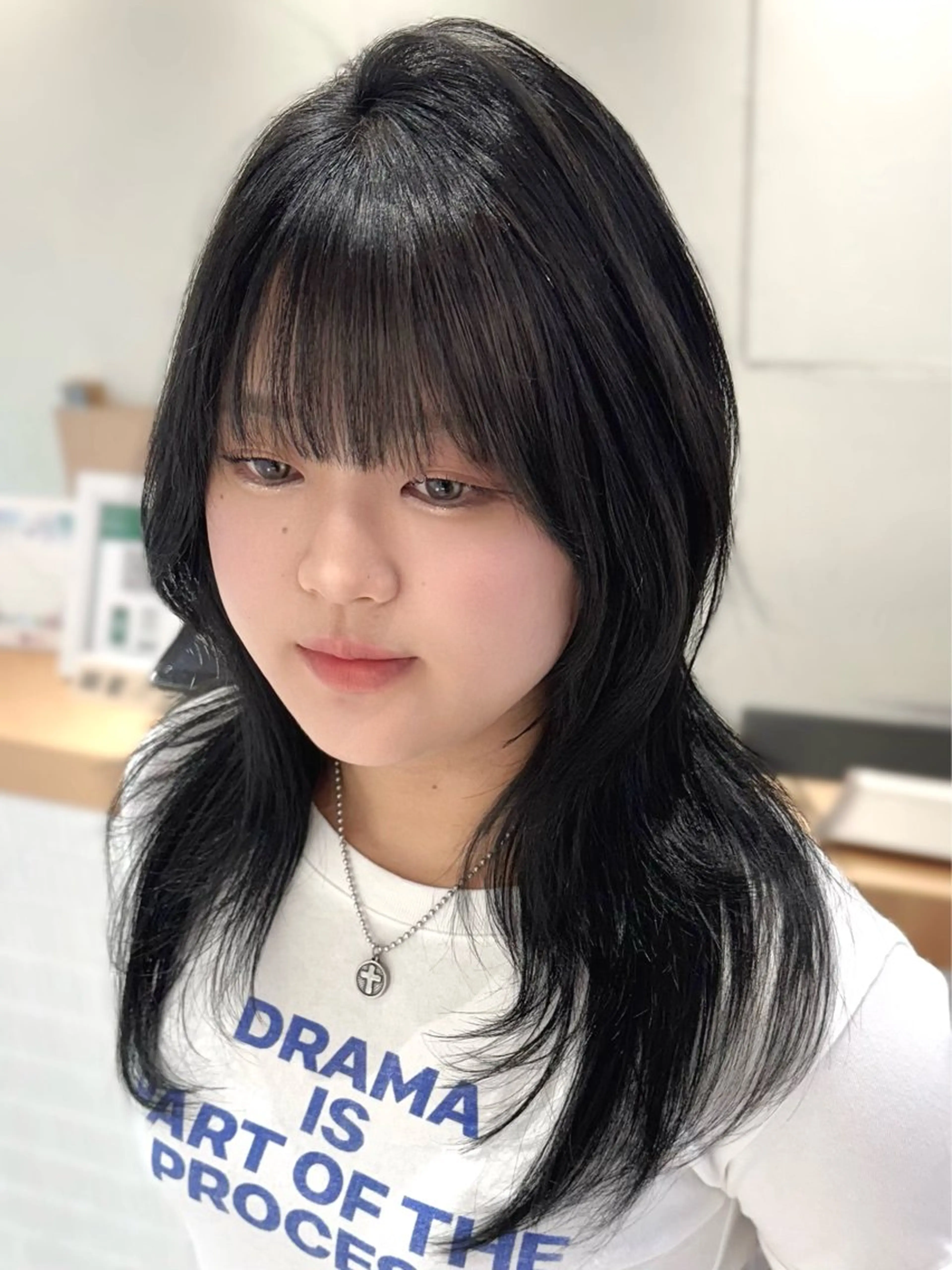 ミディアム ハッシュカット ハイレイヤー 韓国風ヘア レイヤーカット 🫧レイヤーカット/ 韓国ヘア🫧辻優也のヘアスタイル