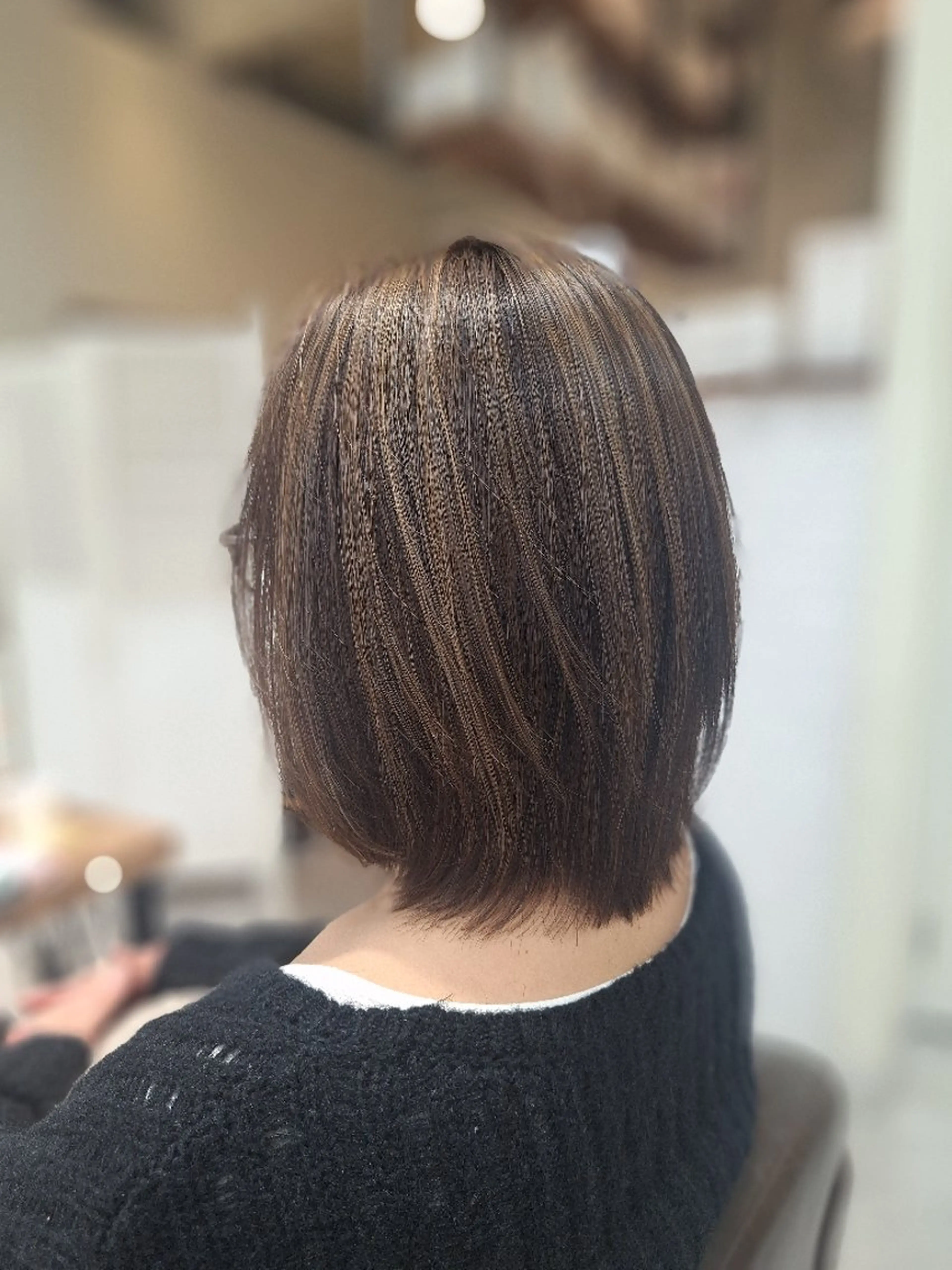 ショート カラー ベージュカラー ブラウンカラー ブラウンベージュ ハイライトカラー ハイライト 北村 恵美のヘアスタイル