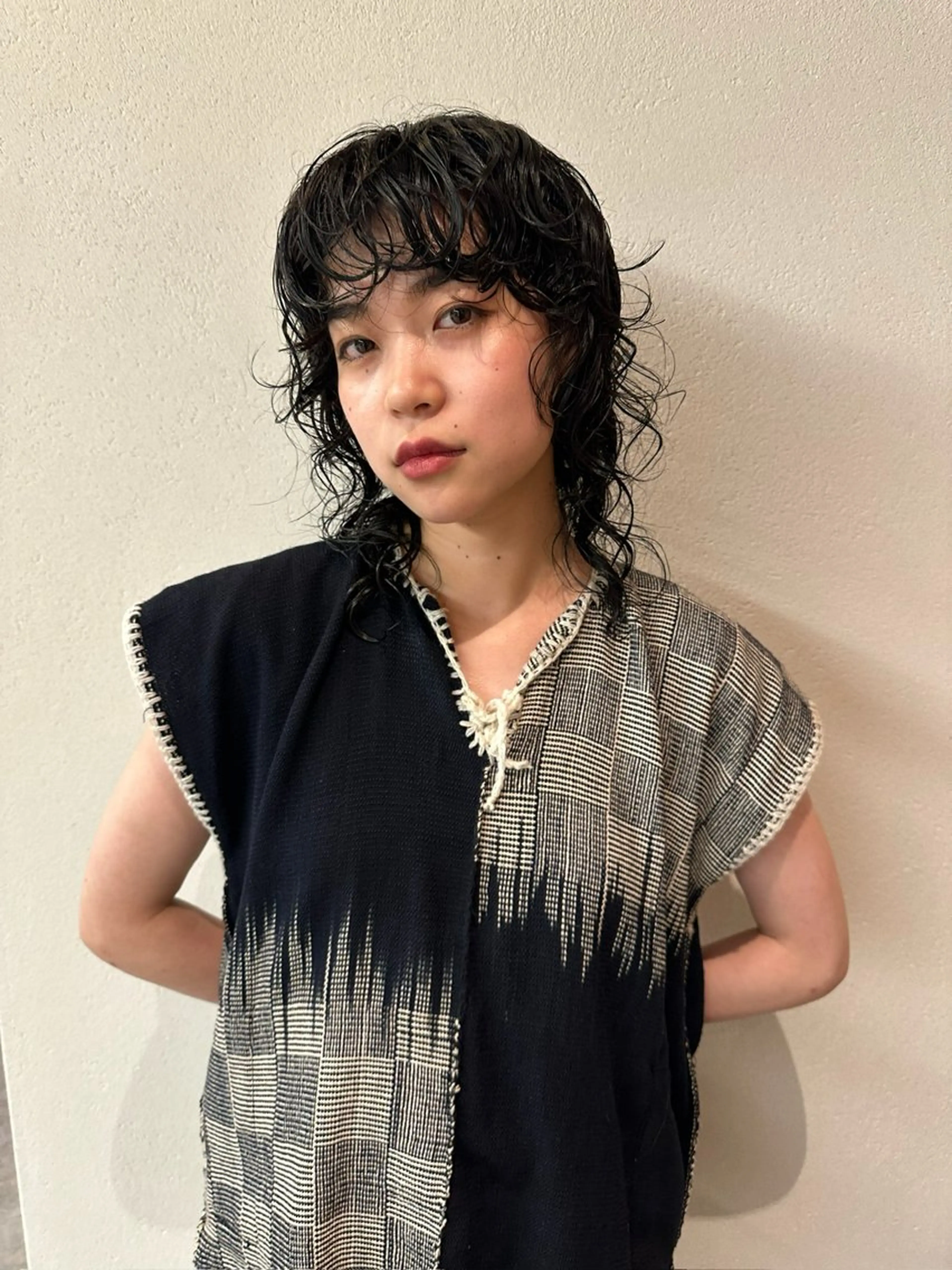 セミロング パーマ カット パーマ お悩み解決パーマ hana🩰のヘアスタイル