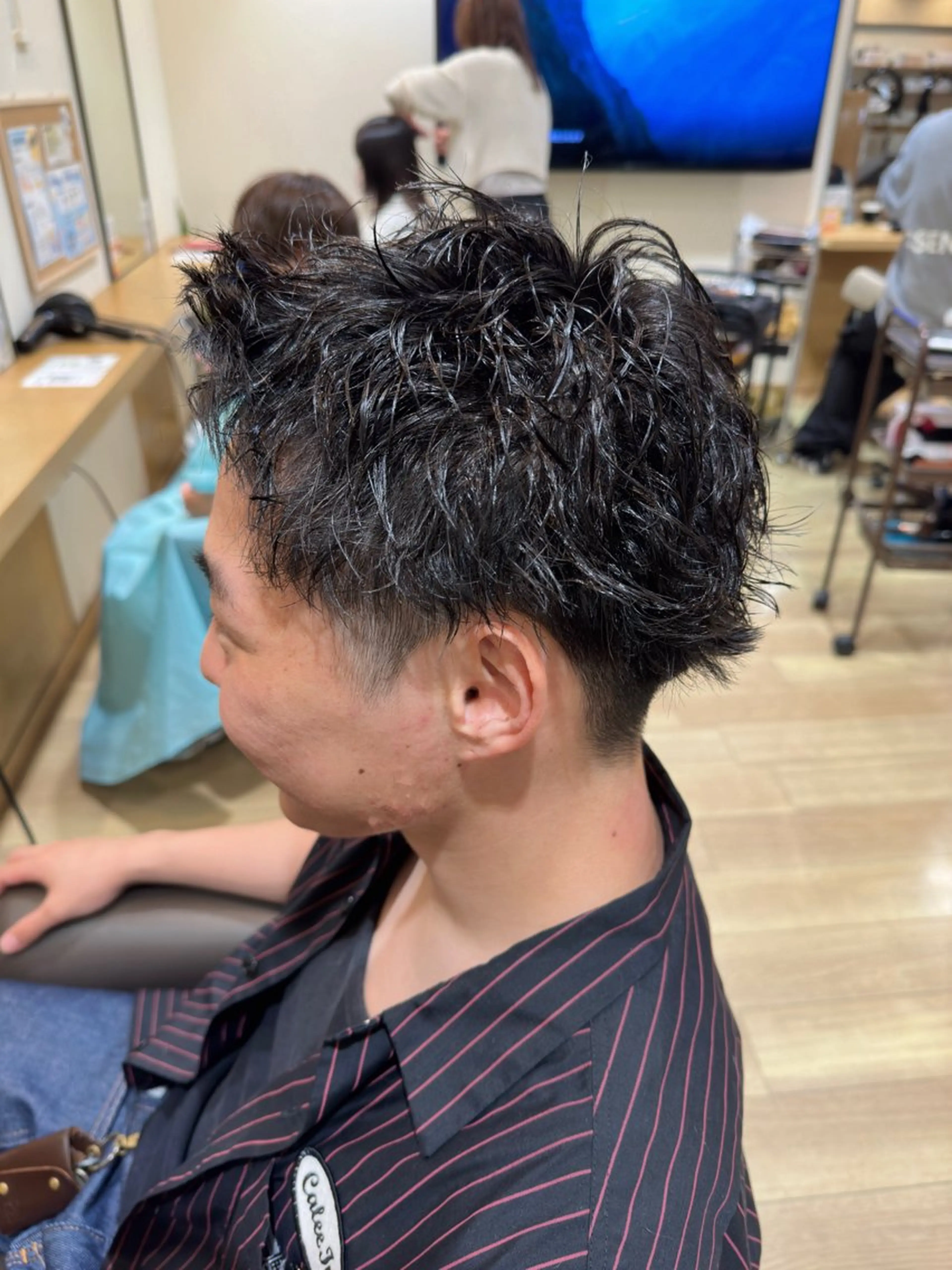 パーマ 玉木 雄也のヘアスタイル