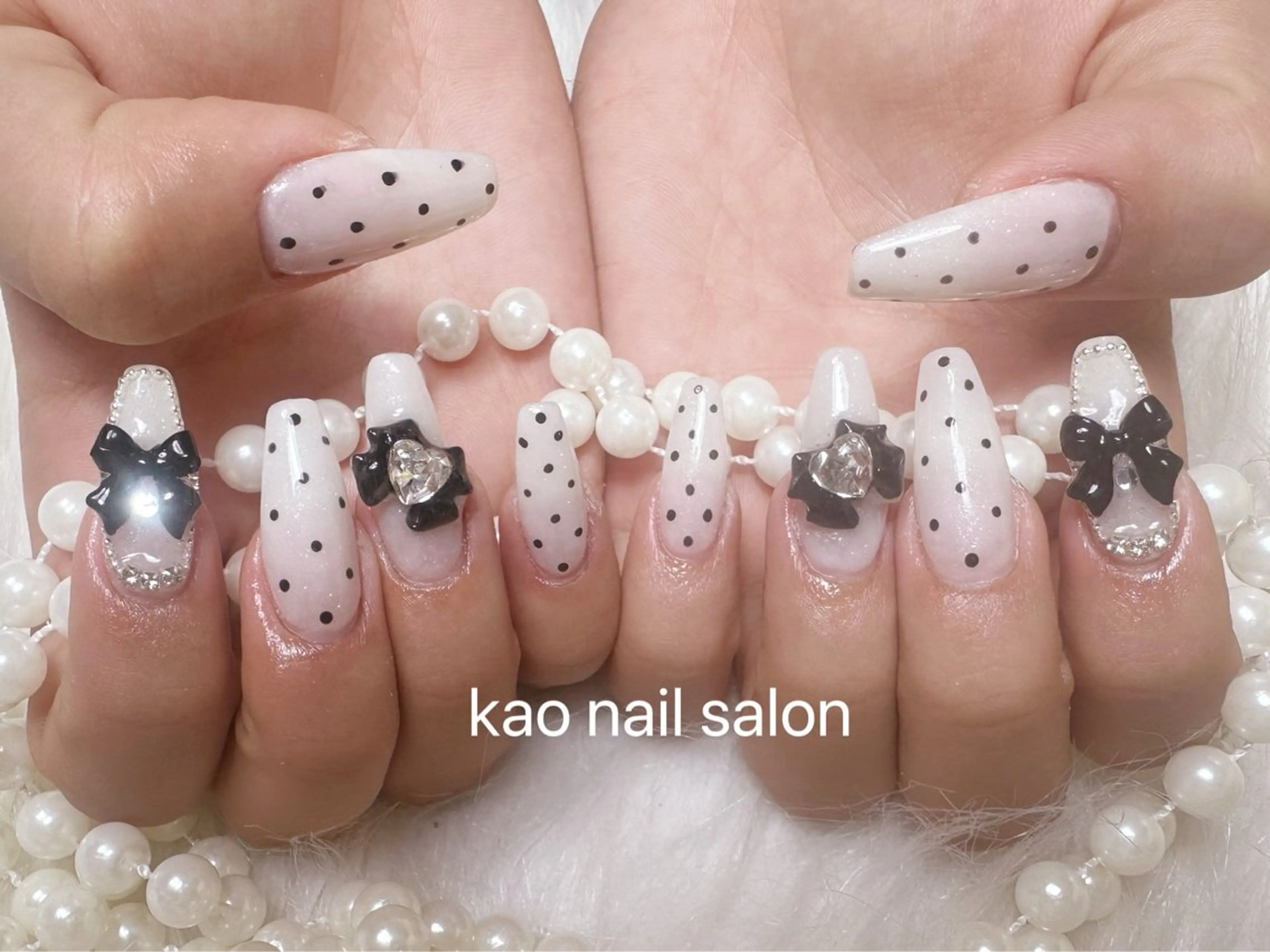 ネイル ハンドネイル kao nail マグネット/長さだしのネイルデザイン