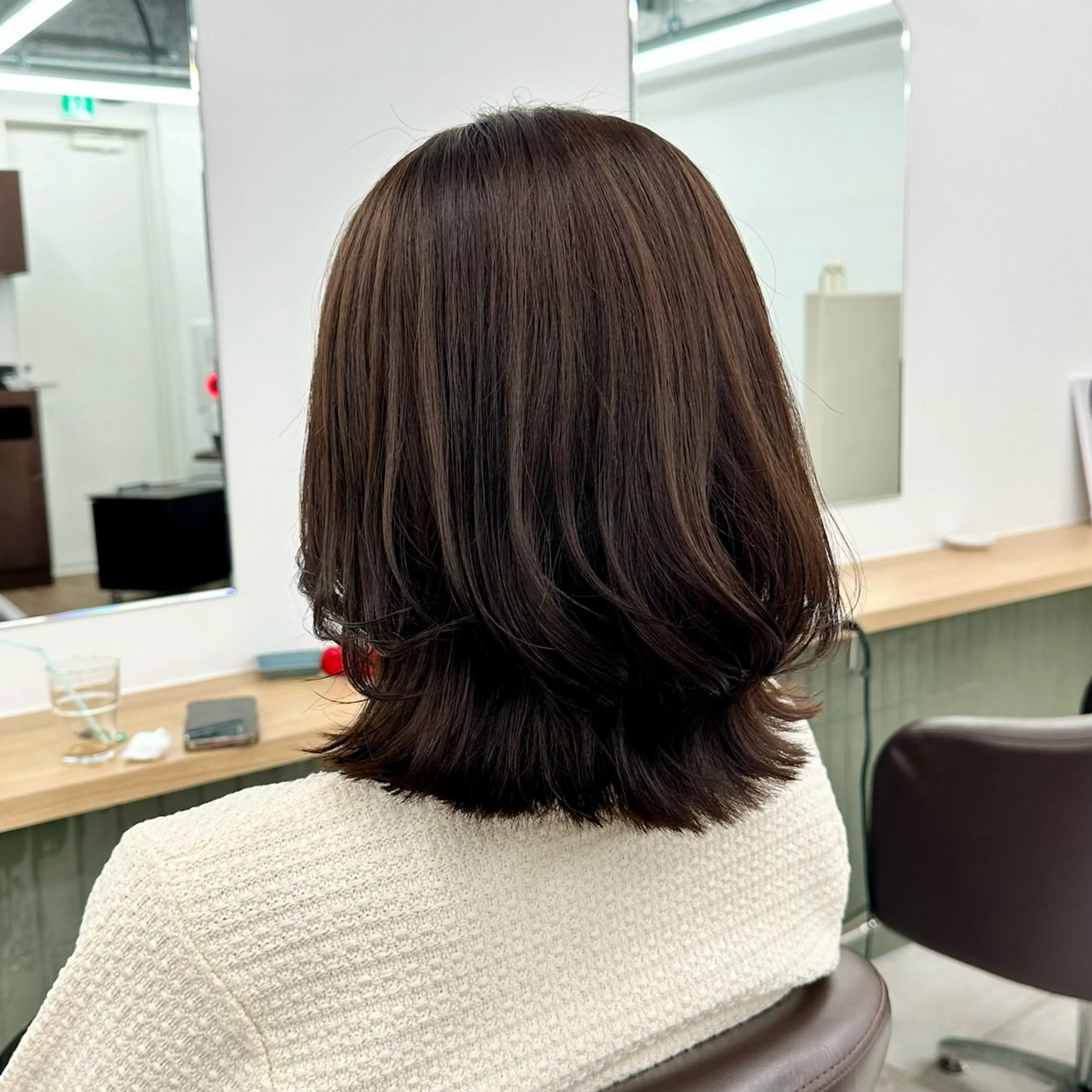 ミディアム カラー カット ヘアカラー トリートメント ブリーチなし/レイヤ ー特化🌈Tommyのヘアスタイル