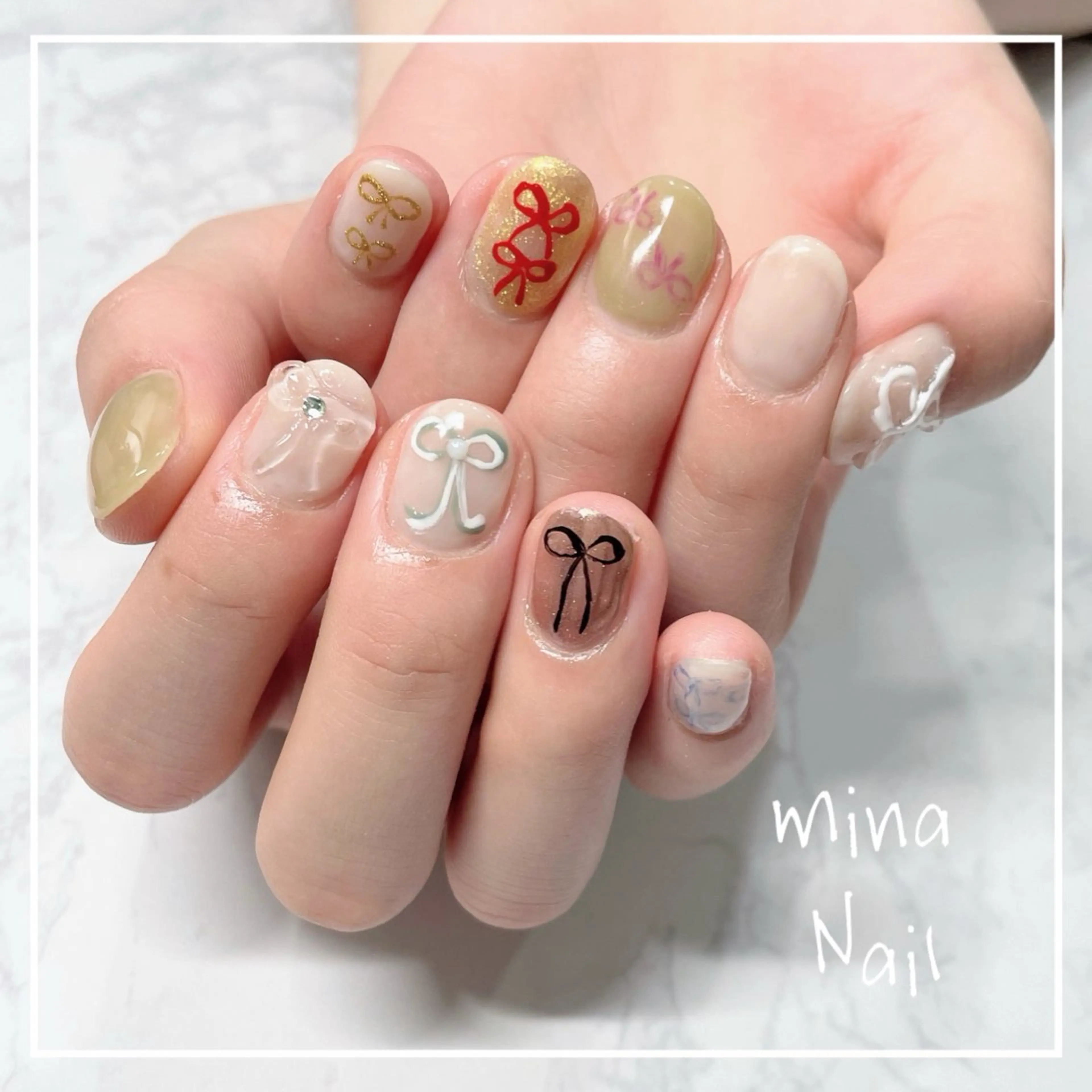 ネイル 持ち込み mina Nailのネイルデザイン
