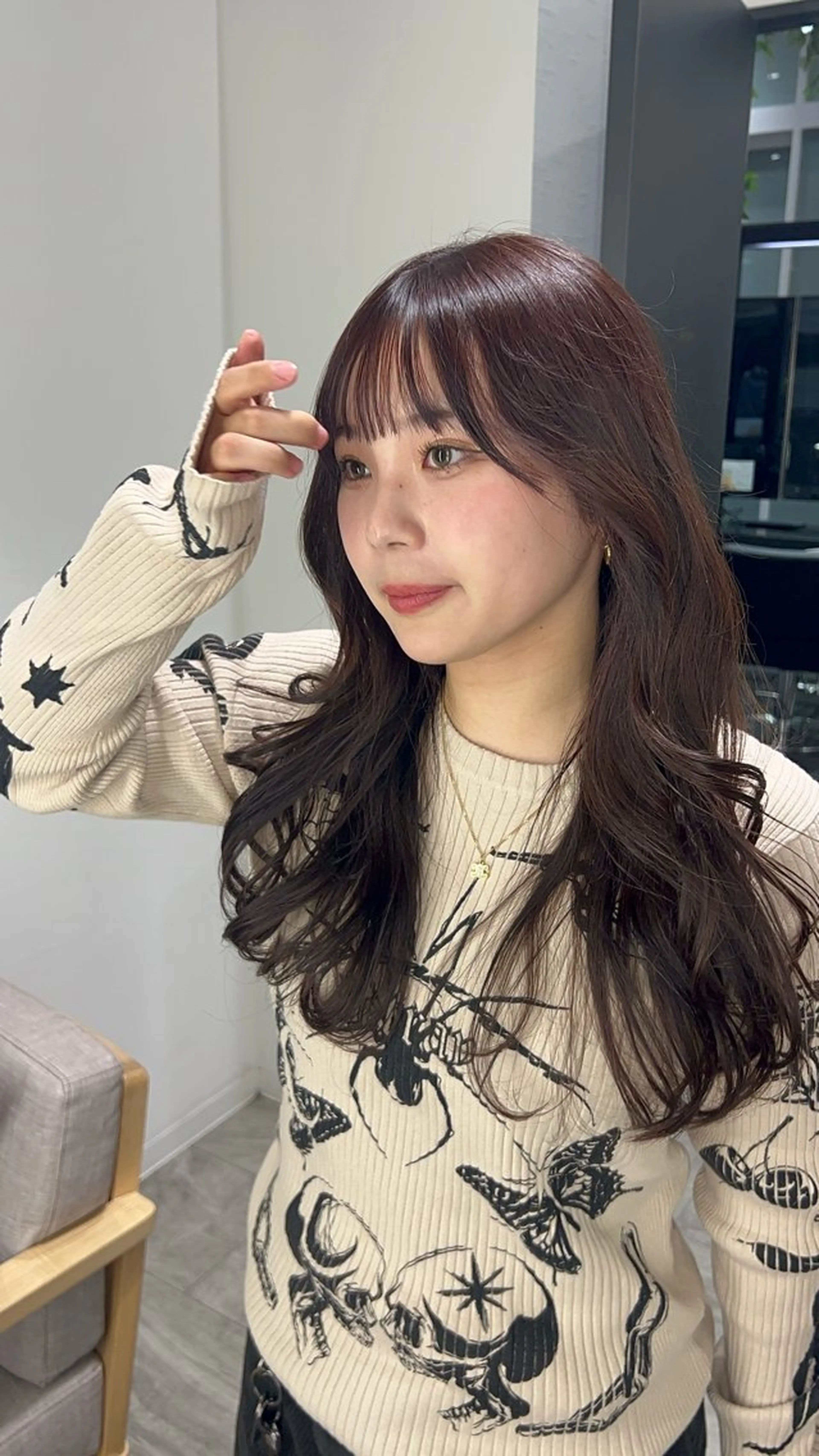 セミロング i.osaka所属・たつ/レイヤーカット 顔周り/髪質改善のヘアスタイル