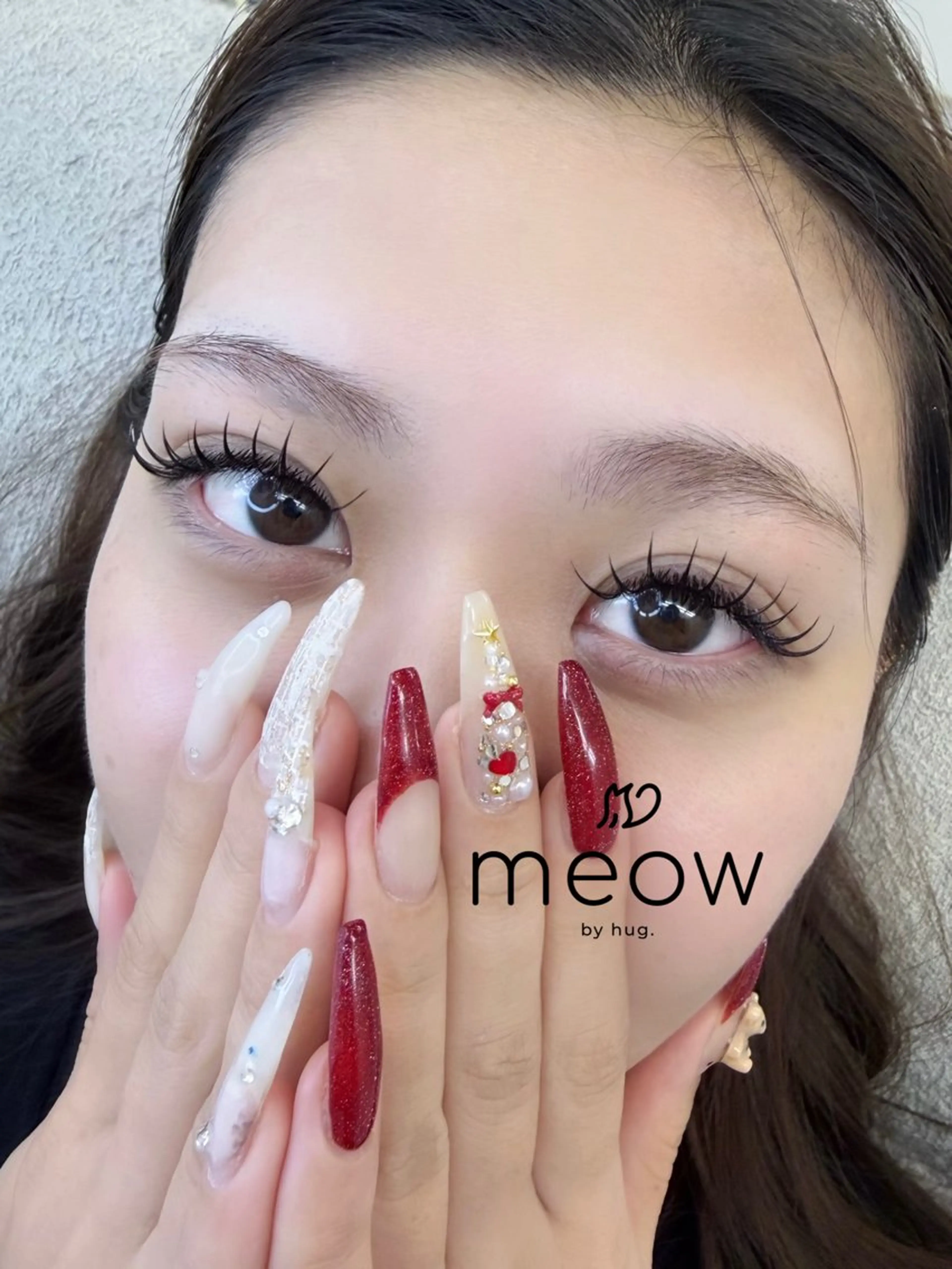 マツエク・マツパ フラットラッシュ Meow by hug.所属・meow RINA 恵比寿🐈🎀のマツエク・マツパデザイン