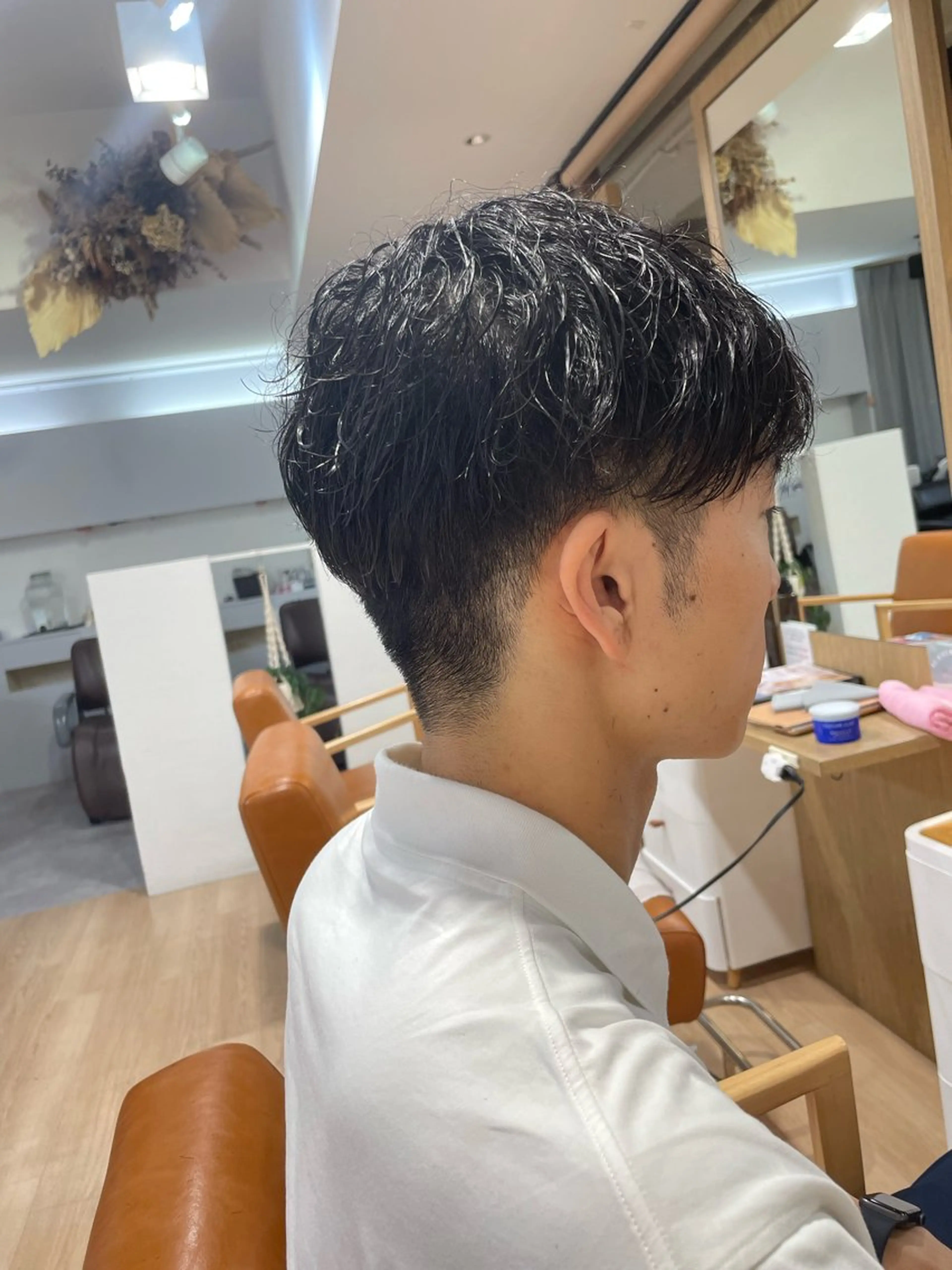 パーマ メンズ 柔らかブラウン/栄/ tomitaのヘアスタイル