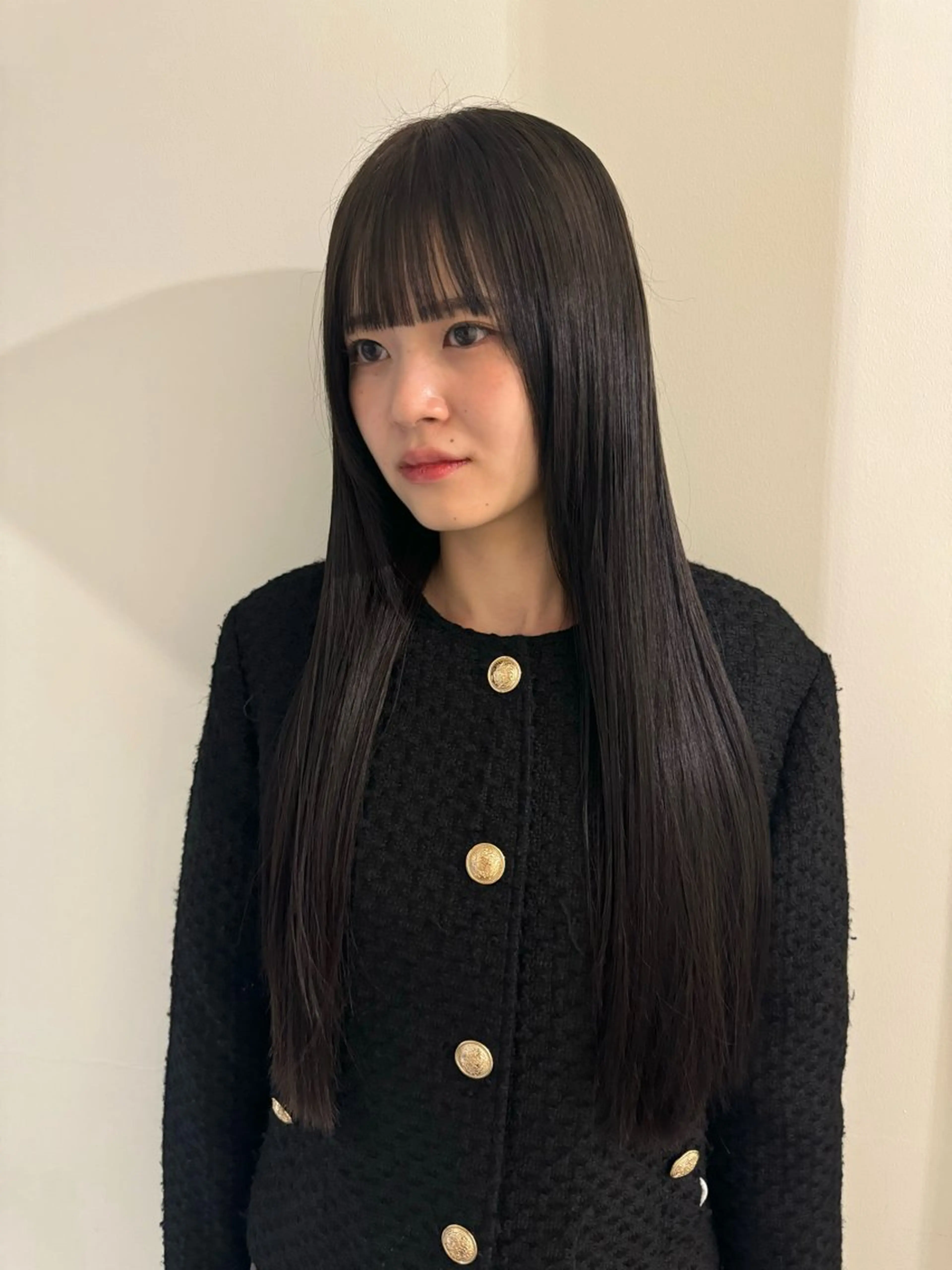 ロング カラー 内沼 恵留菜のヘアスタイル