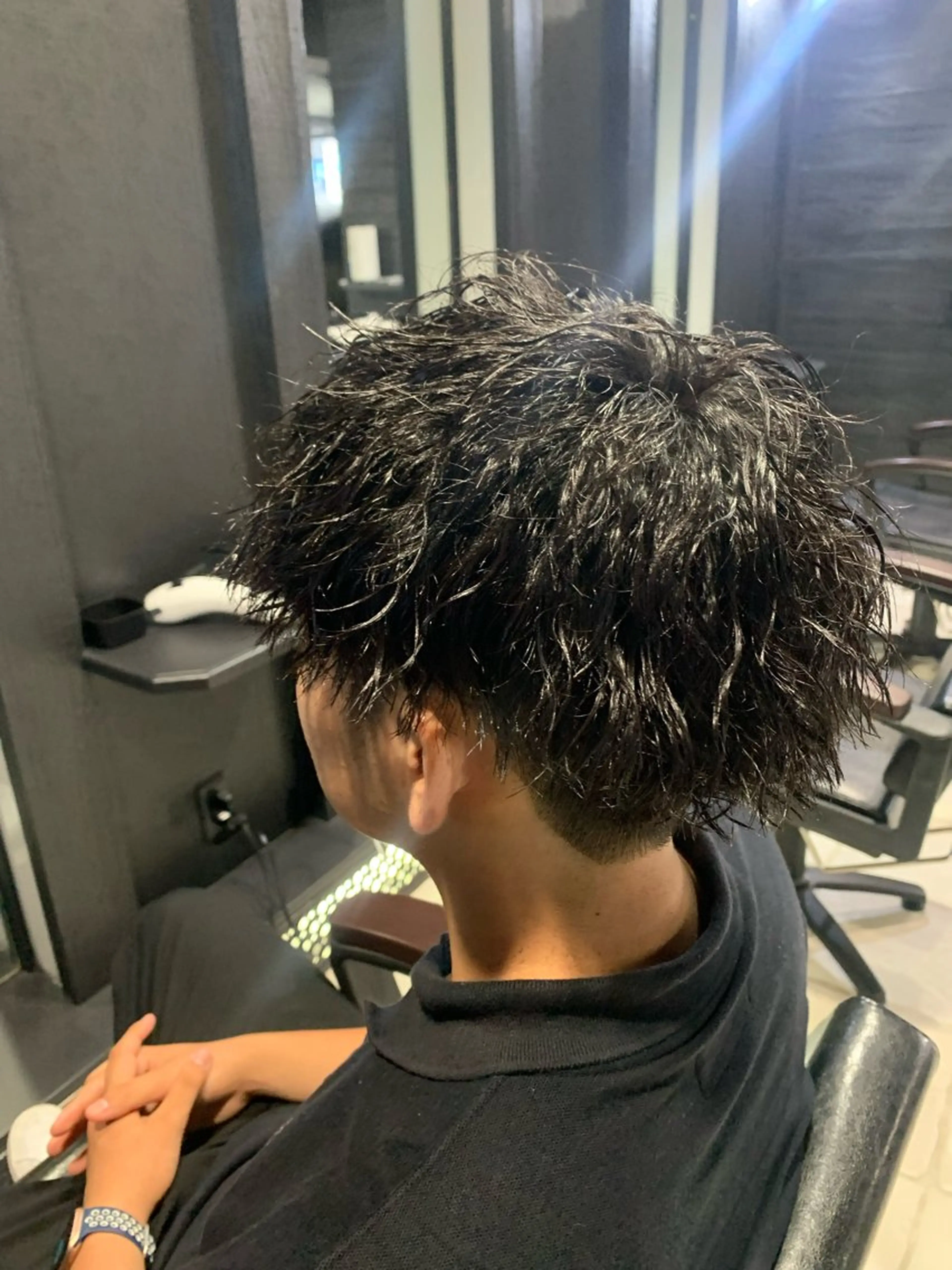 ショート メンズ マッシュ メンズパーマ/難波/ 心斎橋　室園亮佑のヘアスタイル