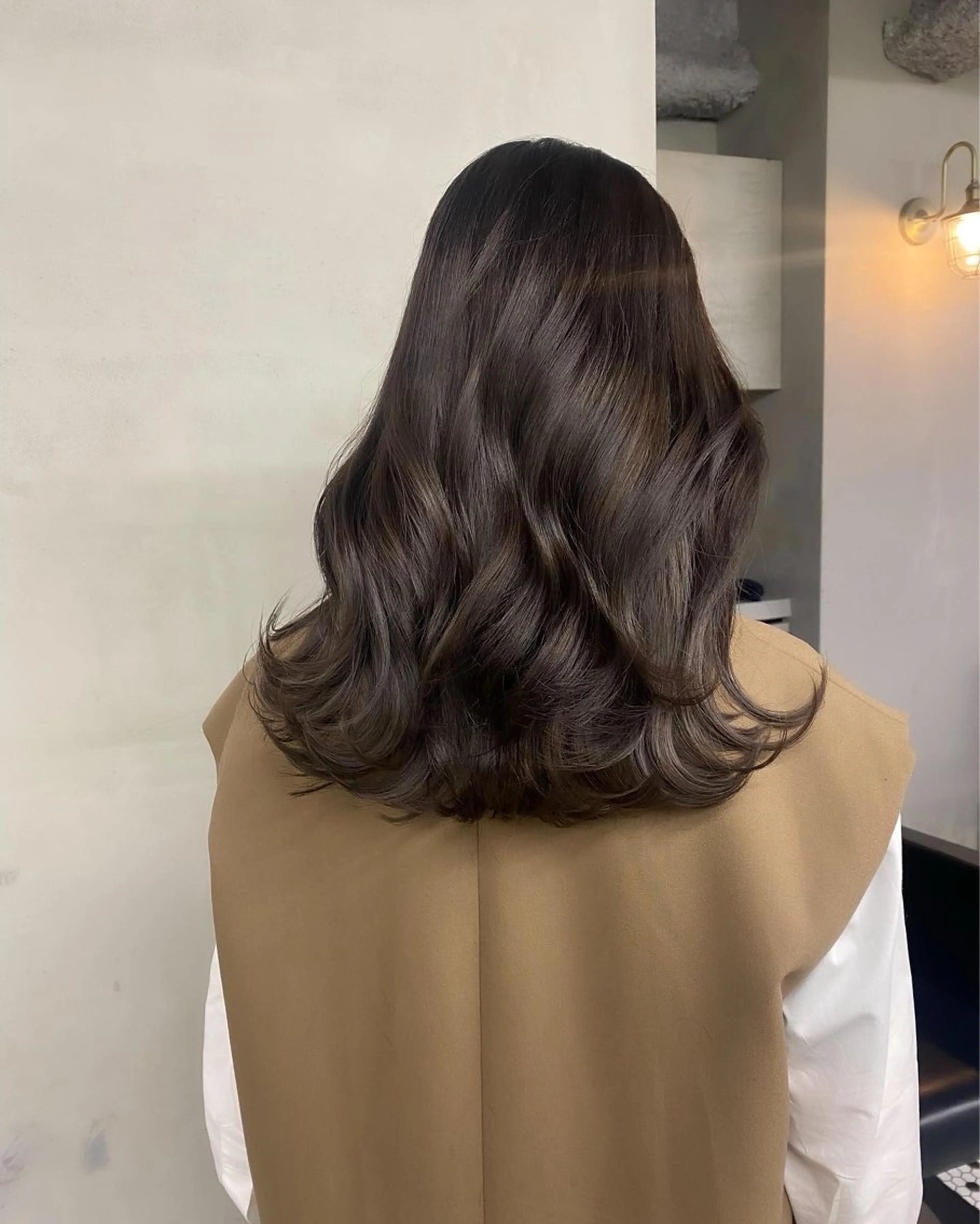 ロング カラー 新宿/韓国ヘア/ 髪質改善ストレートのヘアスタイル