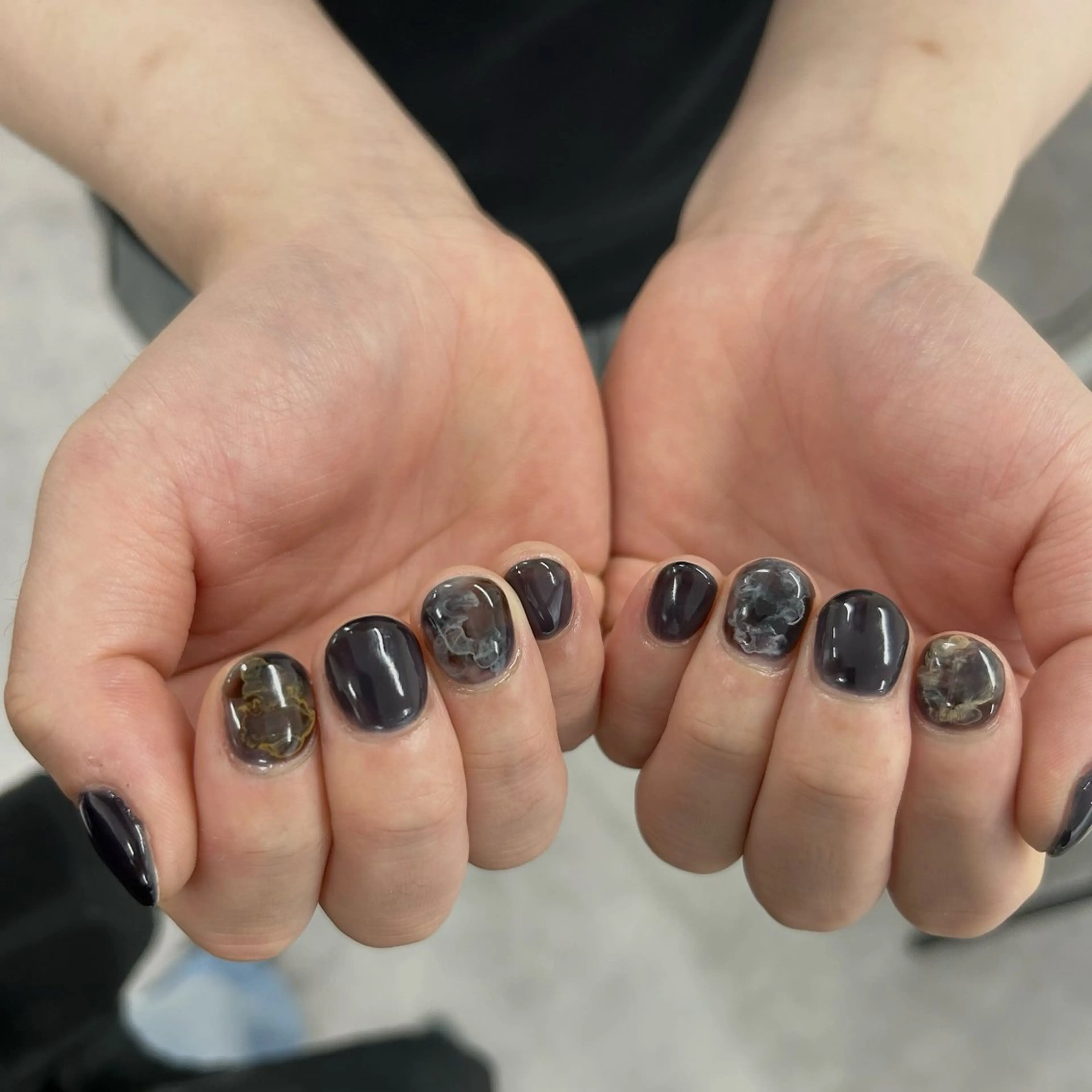 ネイル クリアネイル メンズネイル 🤍meiru 🤍ネイリストのネイルデザイン