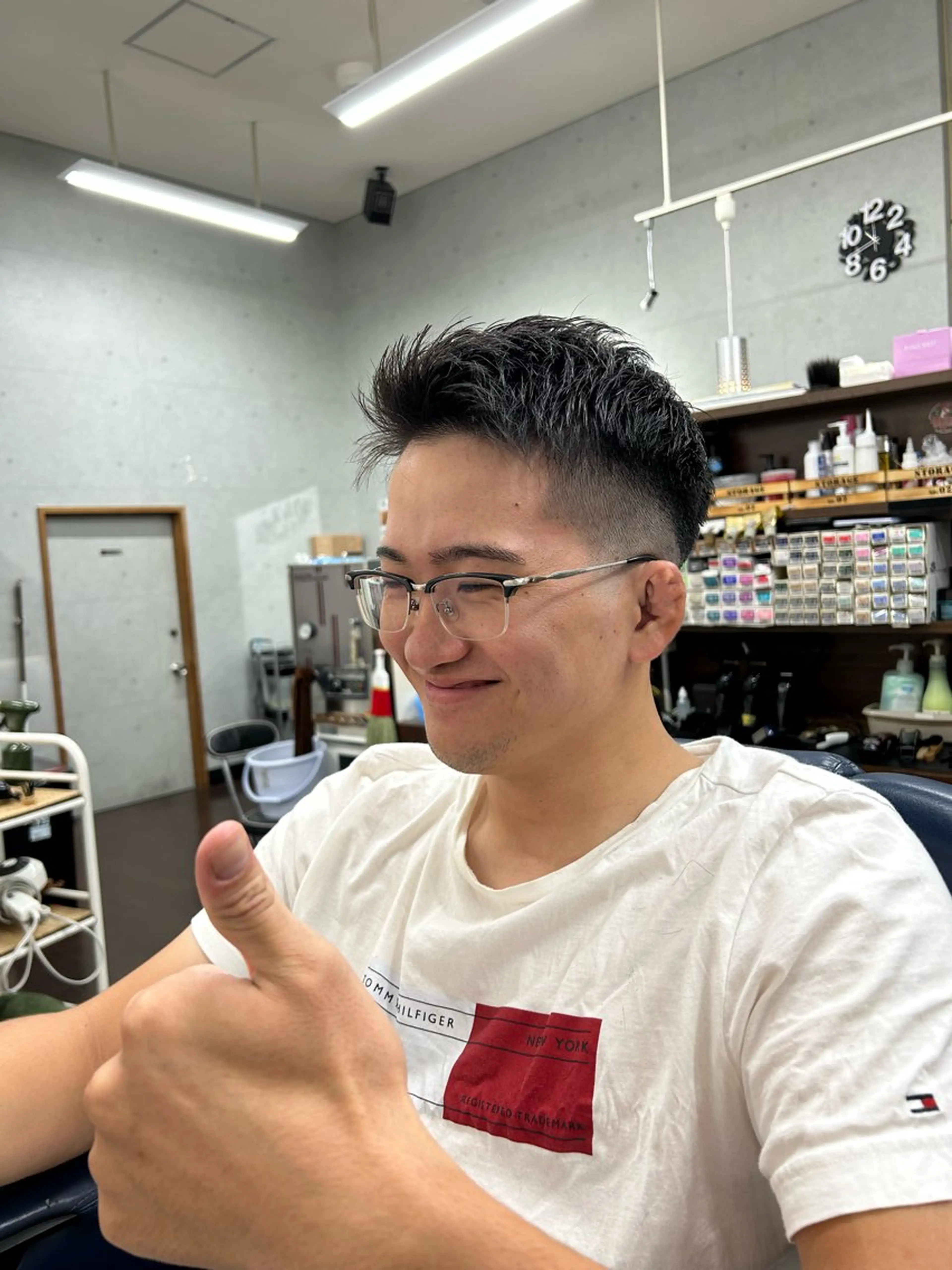 ショート メンズ フェードカット 田場 彪太郎のヘアスタイル