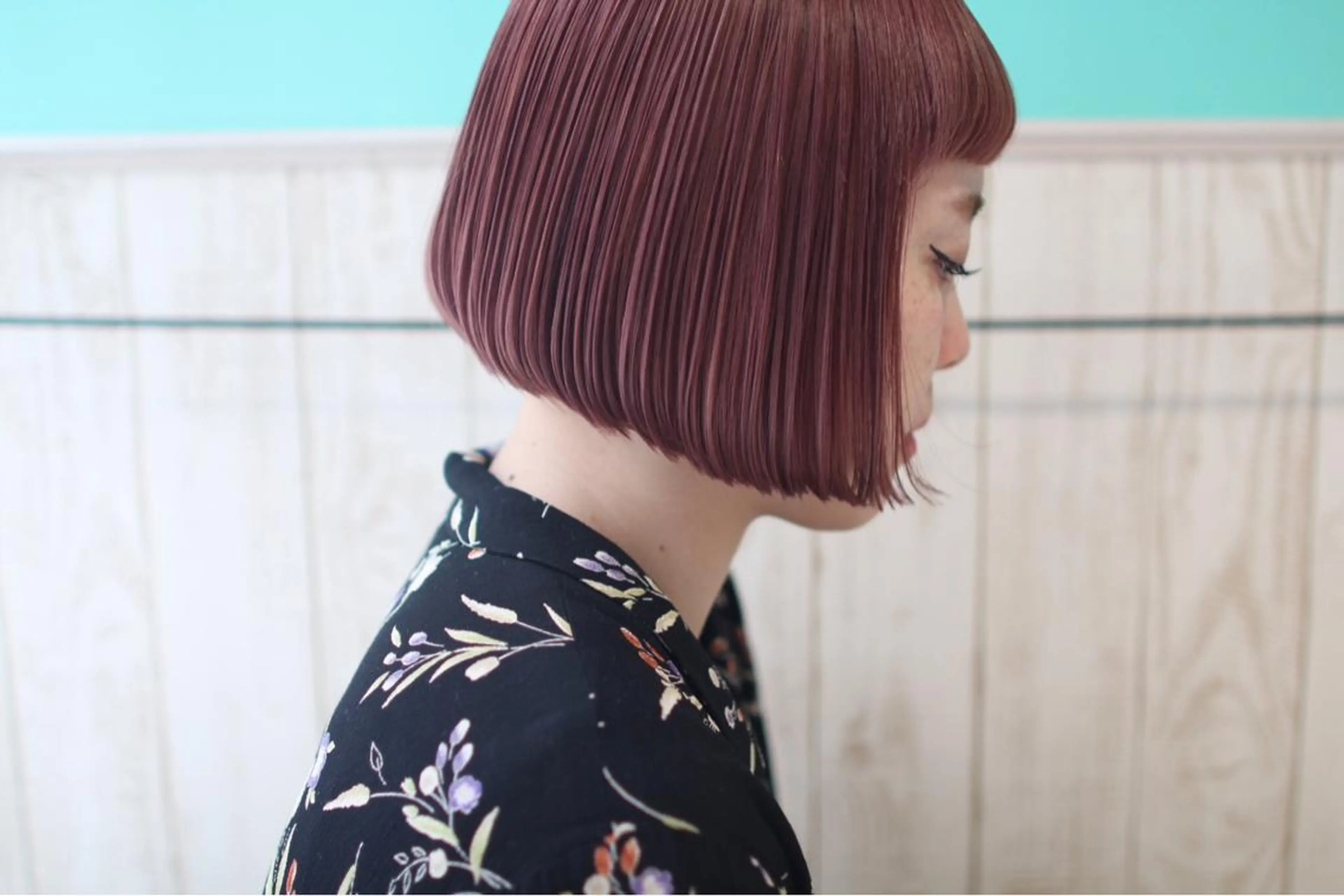 ミディアム カラー 堺 鳳 ママ美容師 yukariのヘアスタイル