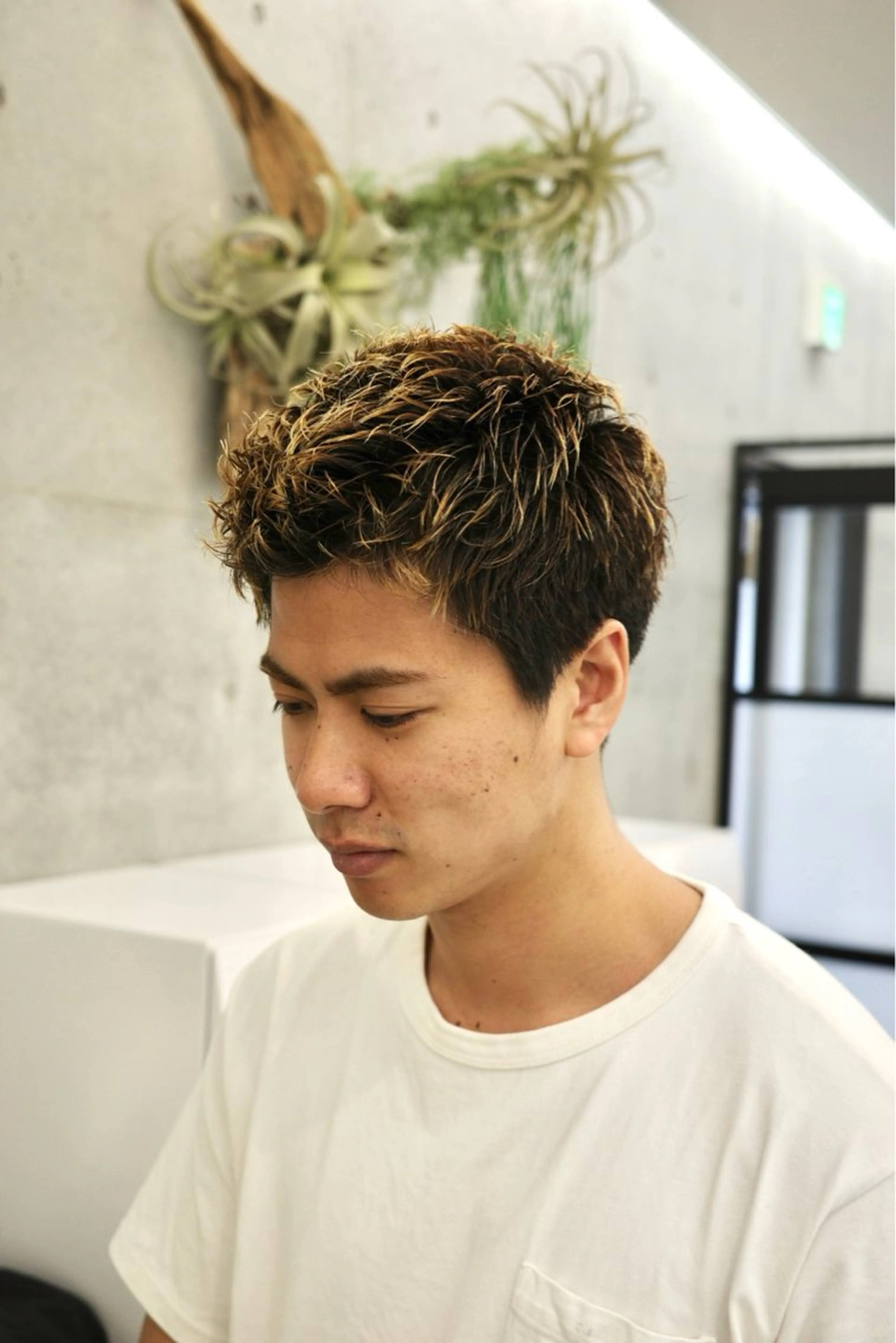 パーマ メンズ メンズパーマ くせっ毛カット タツヤのヘアスタイル