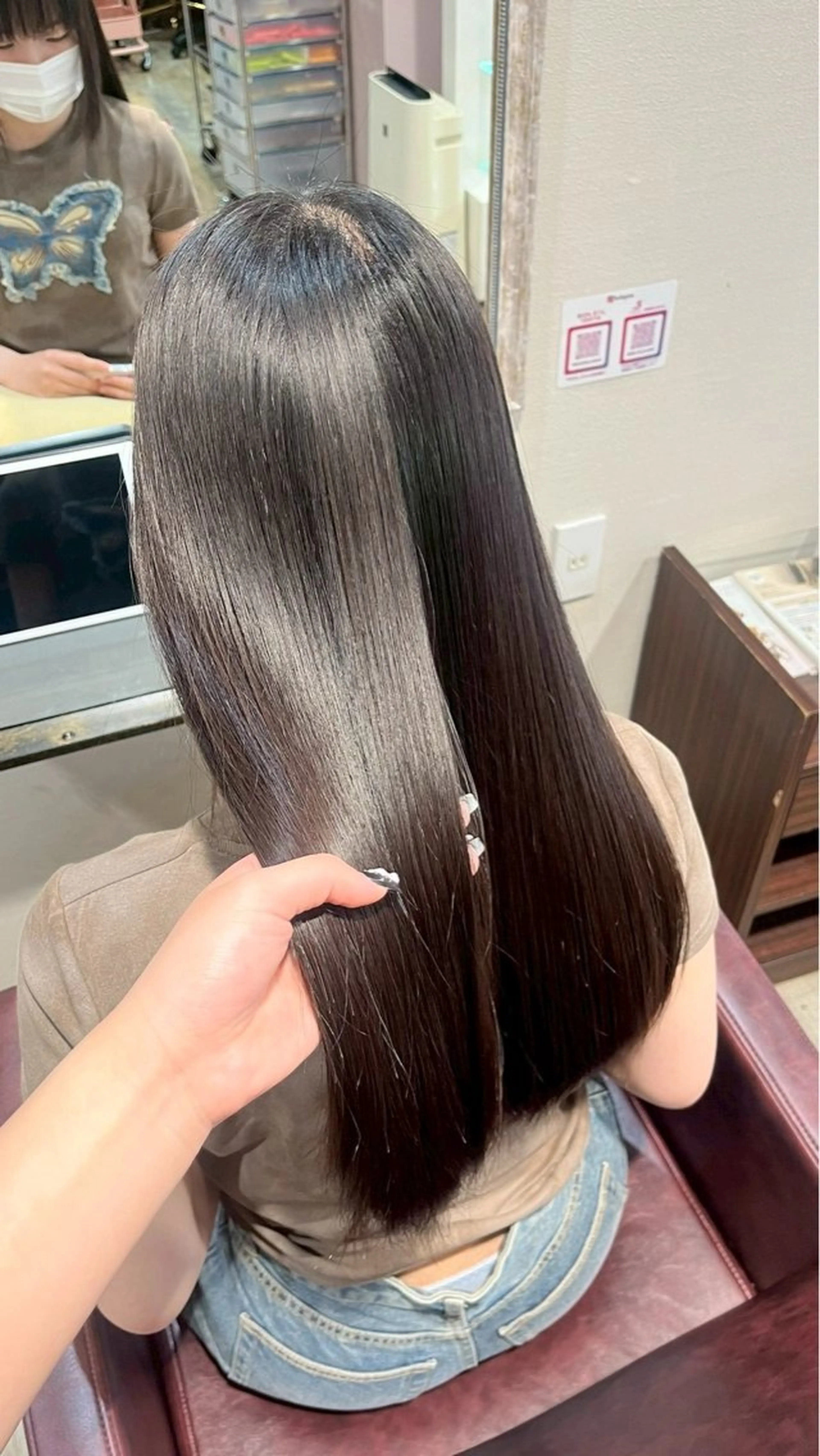 ロング カラー カット ヘアカラー トリートメント 艶カラー/ 縮毛矯正/いくののヘアスタイル