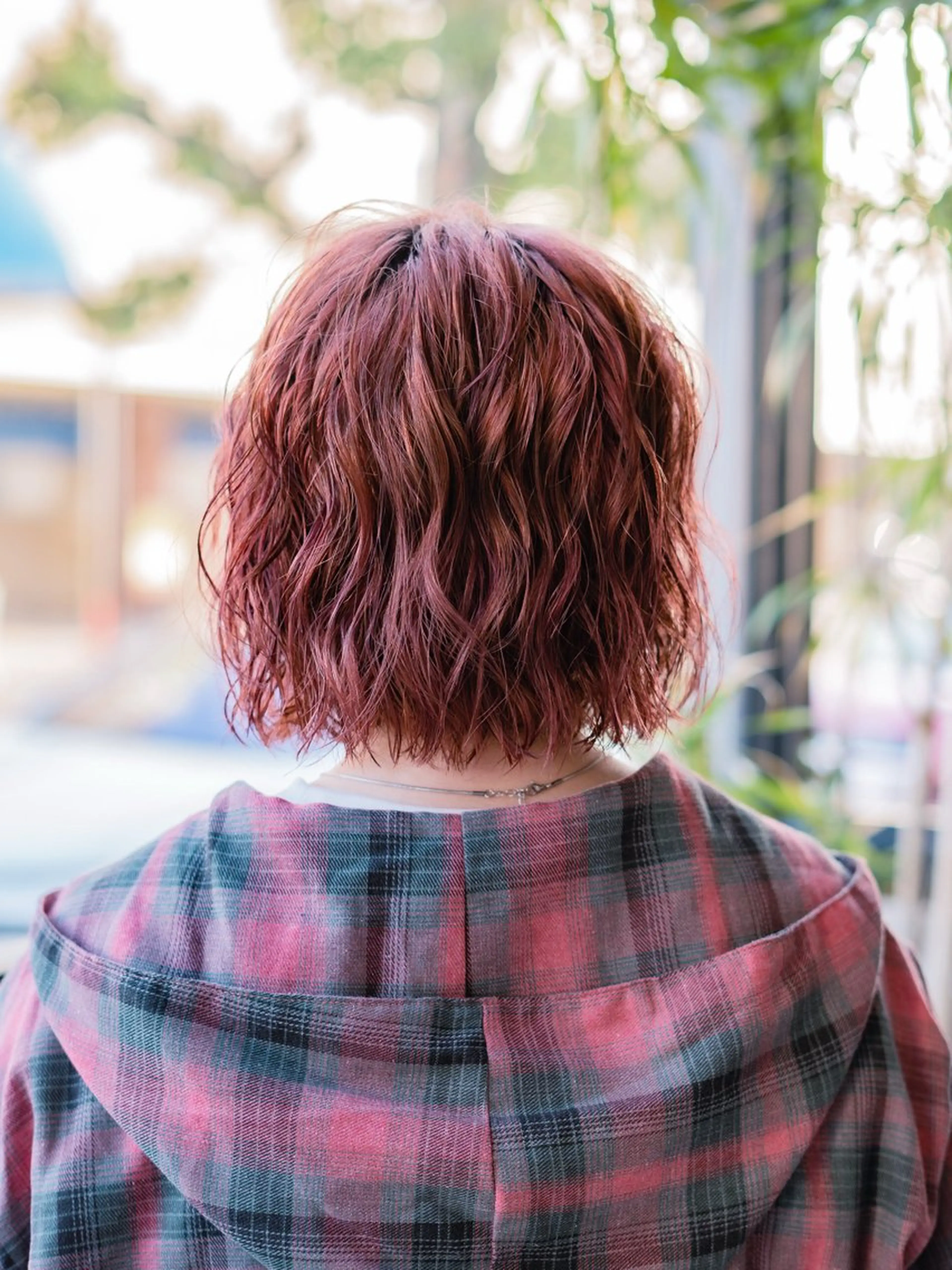 ミディアム パーマ ミディアムパーマ ボブ 難波 侑希のヘアスタイル