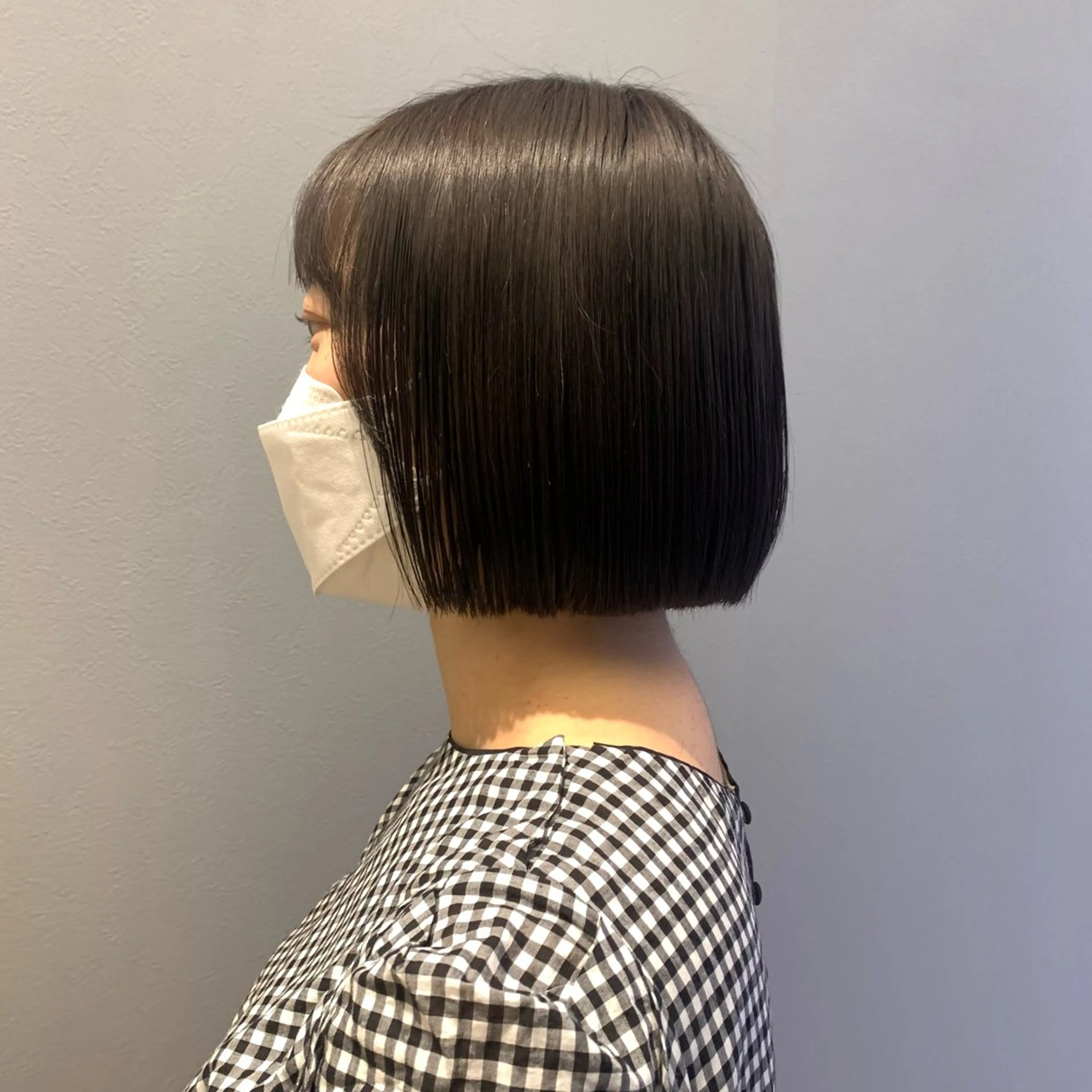 ミディアム ボブ カット 田中 優菜のヘアスタイル