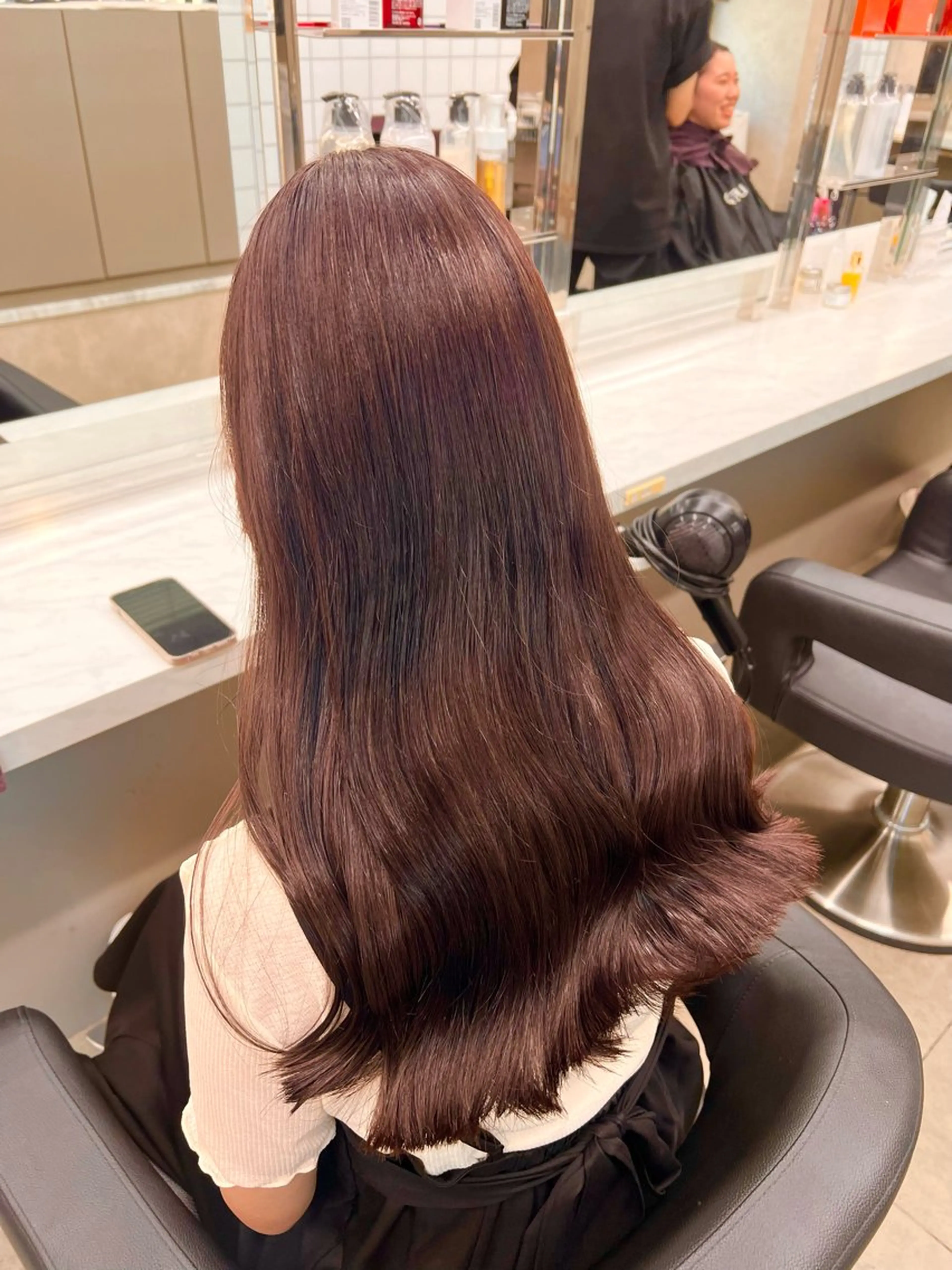 セミロング 💖札幌カラー 指名No.1💖玲奈のヘアスタイル