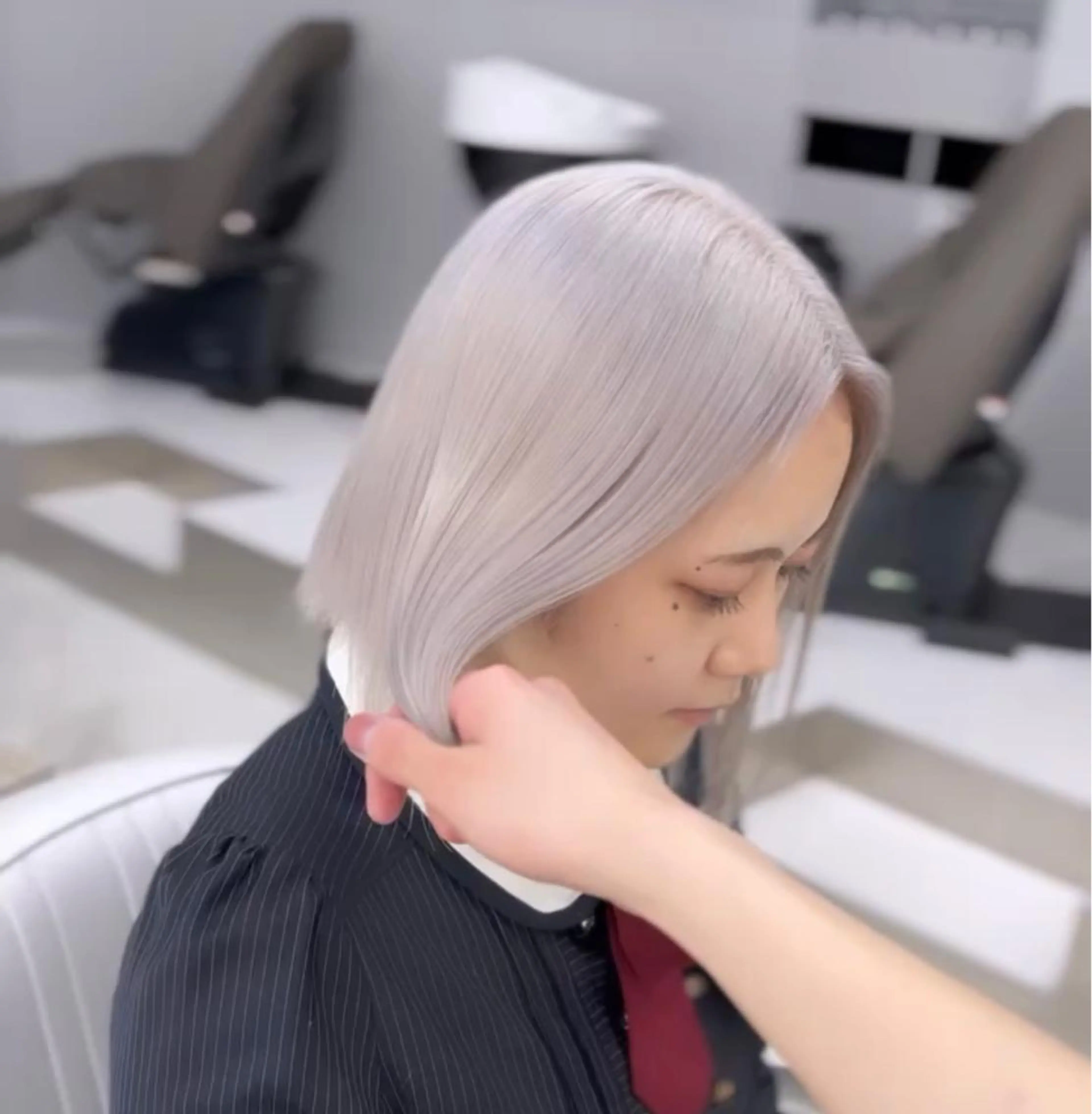 カラー ハイトーン職人 ♡中島凱人のヘアスタイル