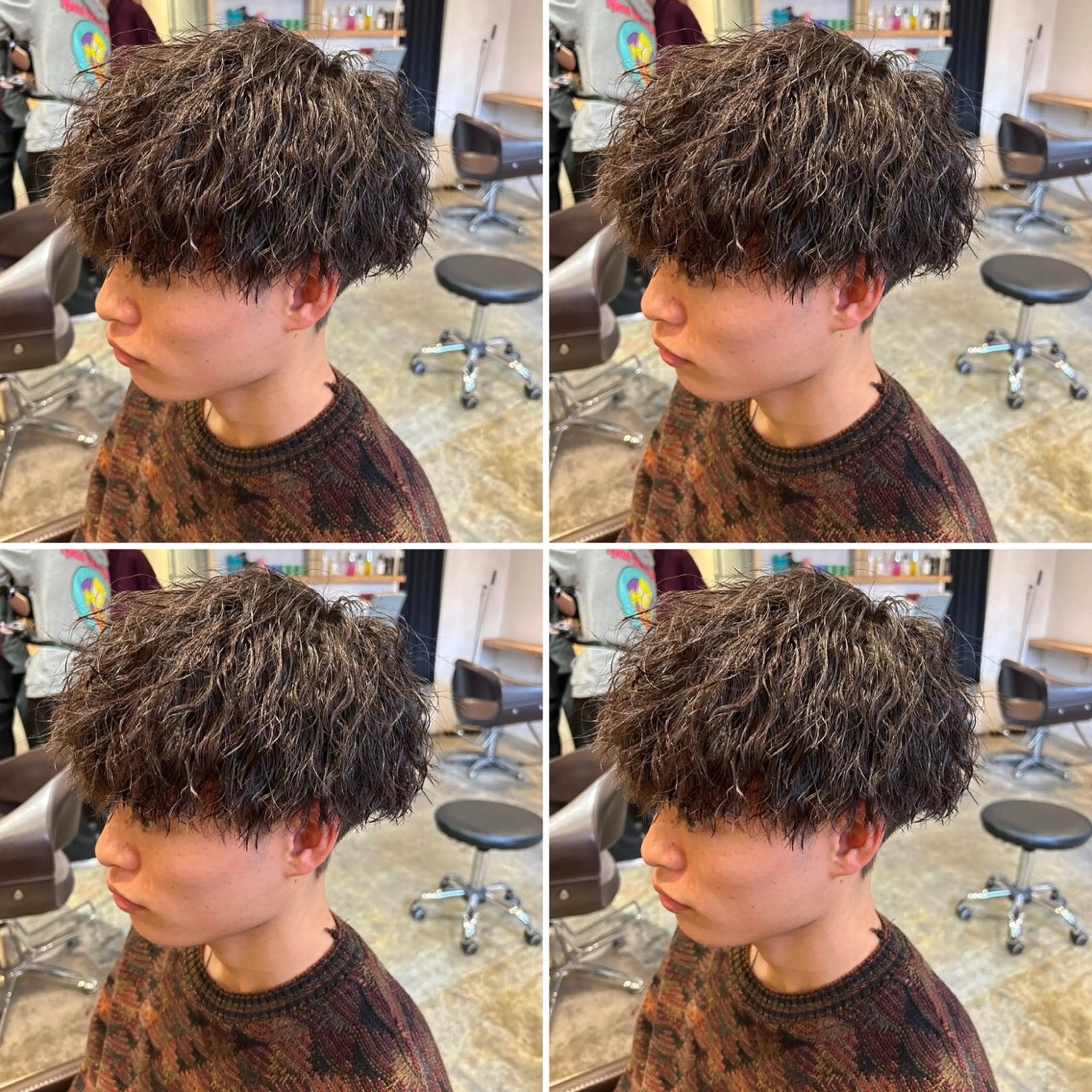 パーマ メンズ カット パーマ トリートメント ヘアセット 💈メンズパーマ特化 店長望月謙二郎💈のヘアスタイル