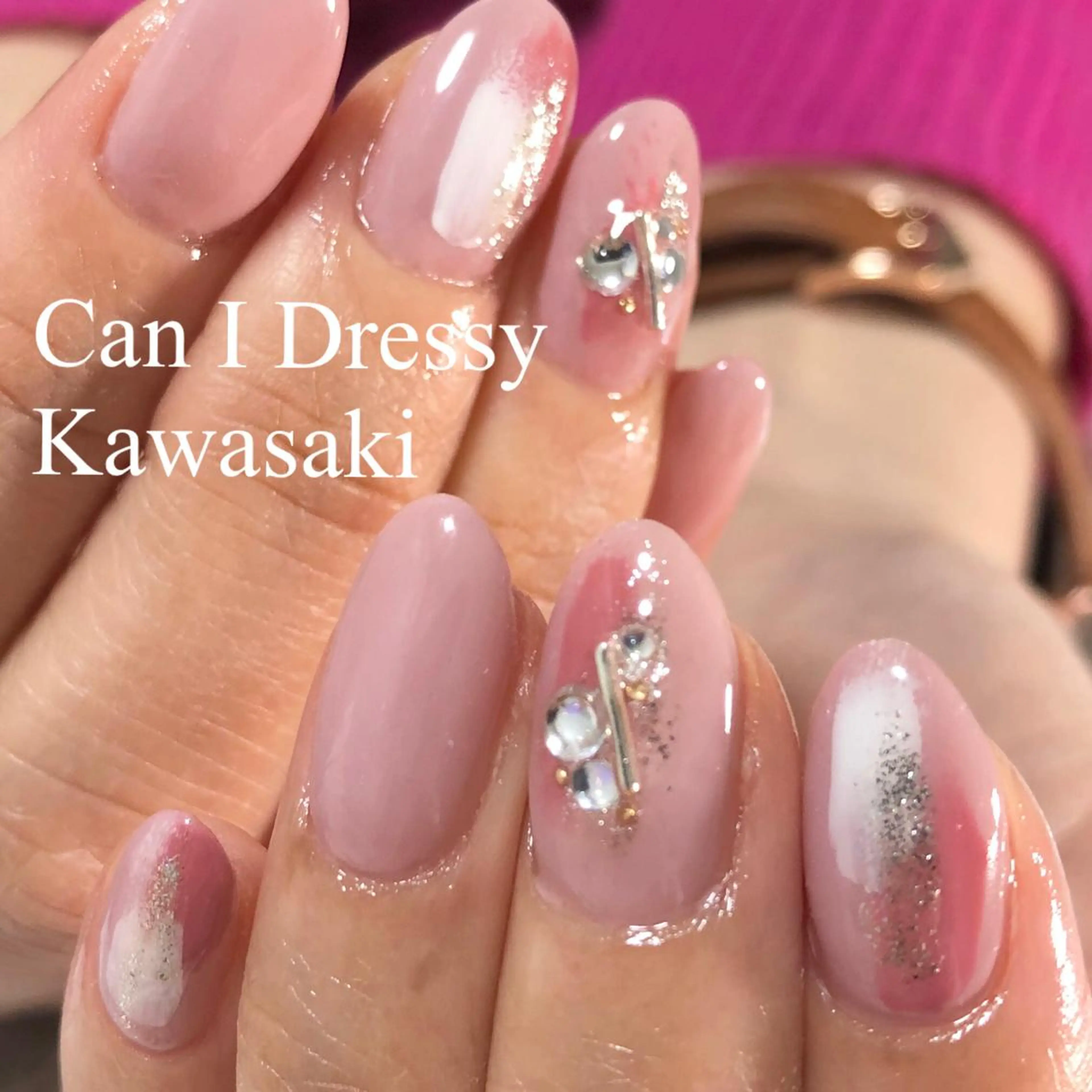 ネイル ニュアンスネイル 春ネイル ハンドネイル Can I 川崎店 三島 久美子のネイルデザイン