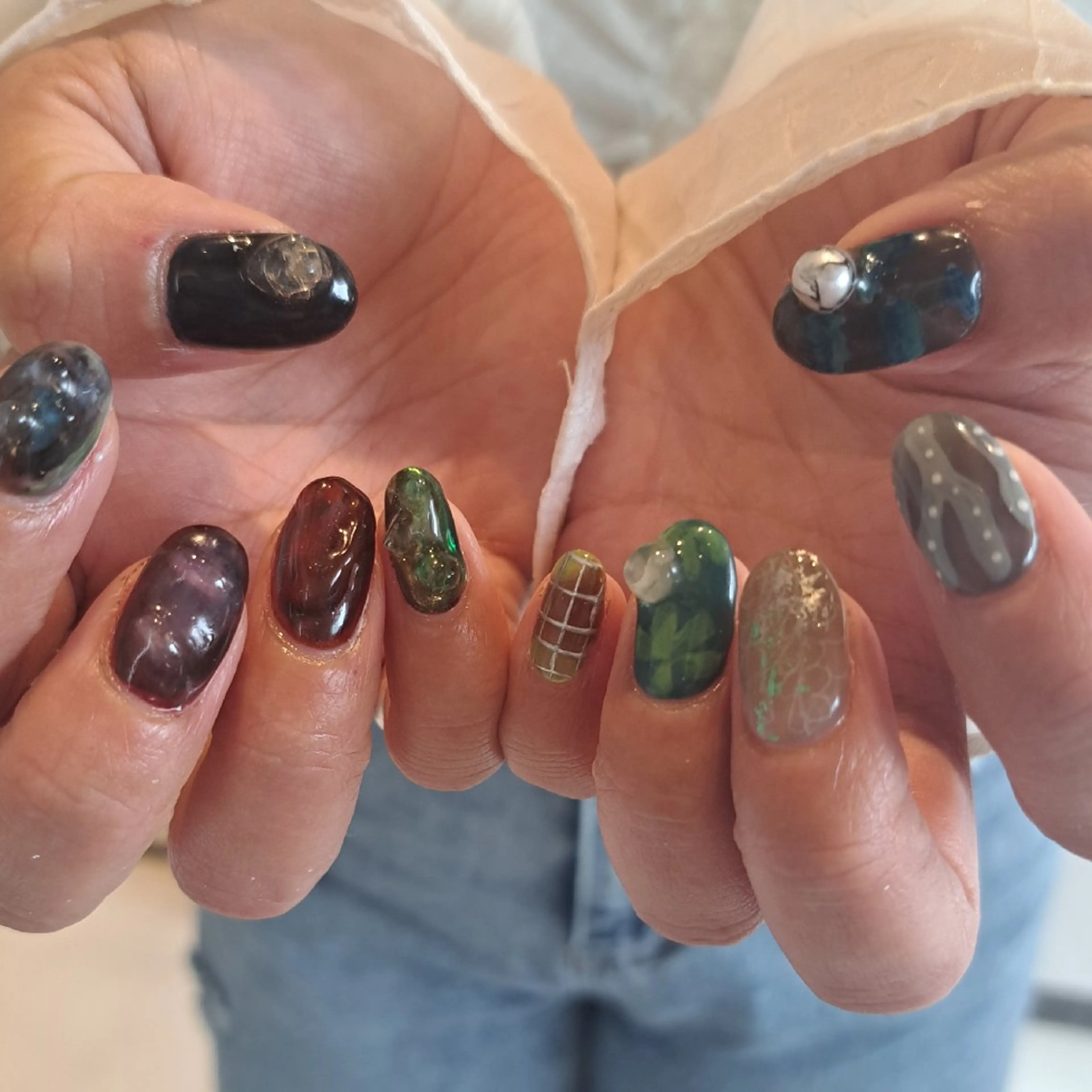 ネイル アートネイル ジェルネイル 持ち込み ニュアンスネイル Nail mood デザイン持ち込みokのネイルデザイン