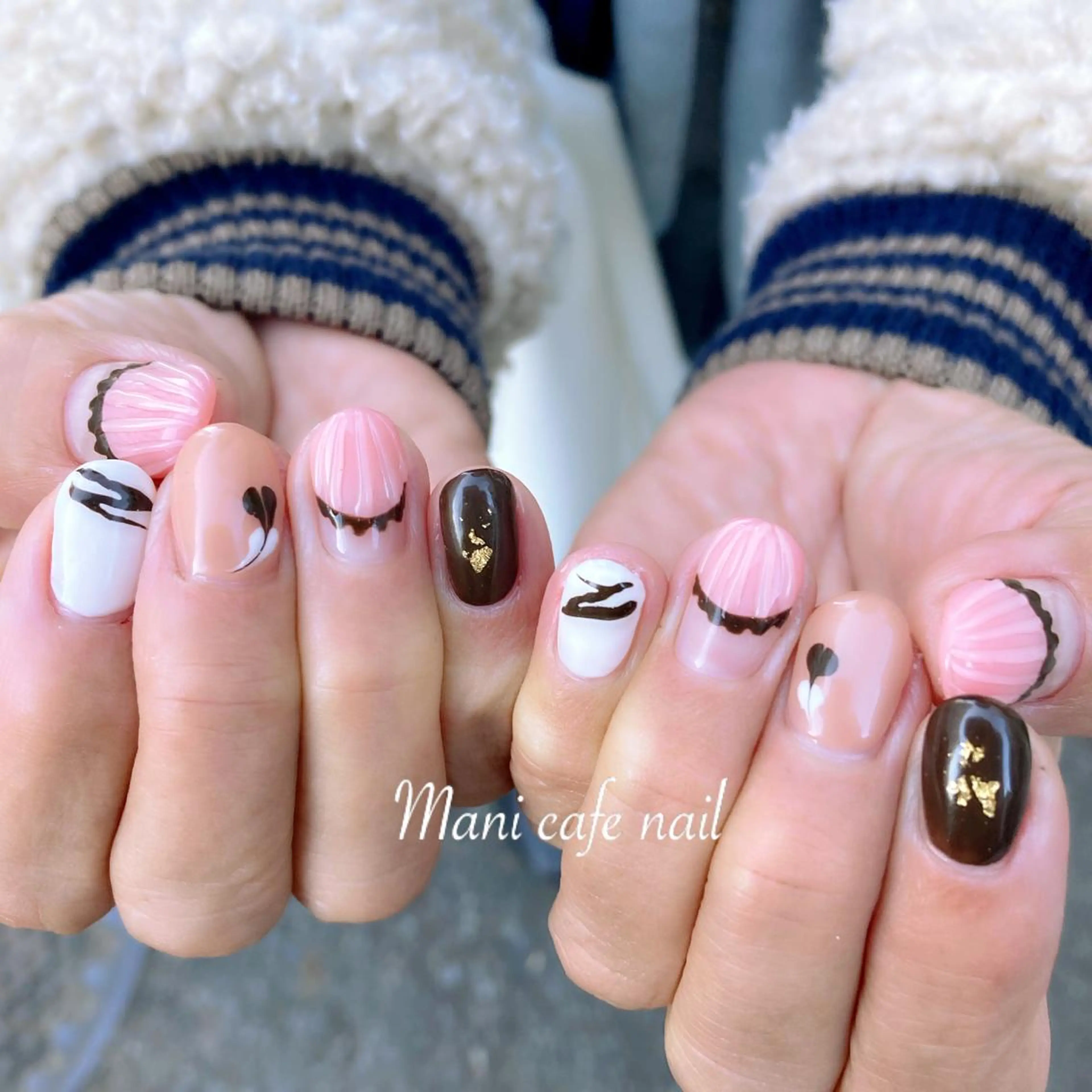 ネイル ハンドネイル Mani cafe nailのネイルデザイン