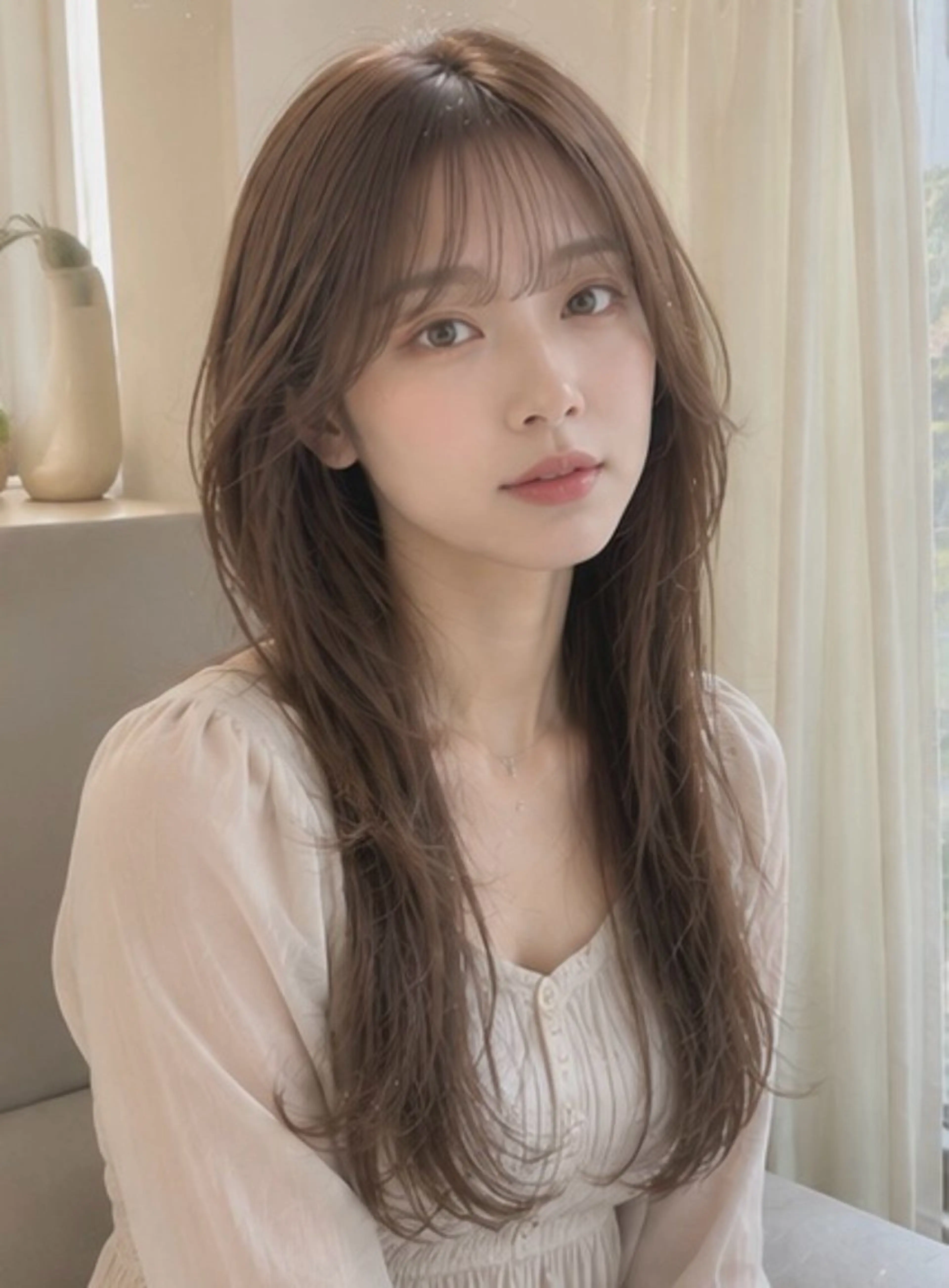 ロング カット ヘアカラー トリートメント Garden 浅草蔵前のヘアスタイル