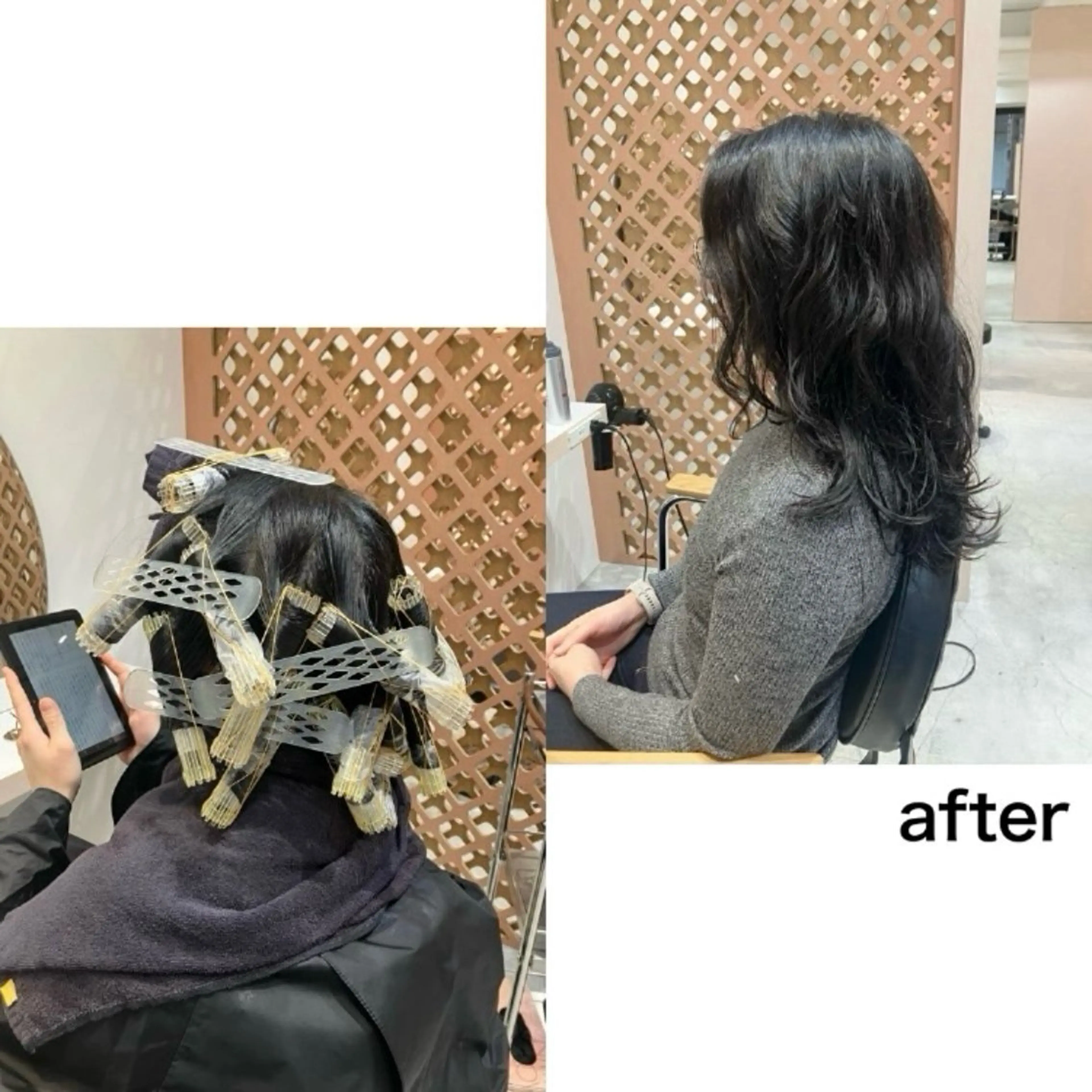 セミロング パーマ セミロングパーマ レイヤーカット ニュアンスパーマ カット パーマ 川間 将彦のヘアスタイル