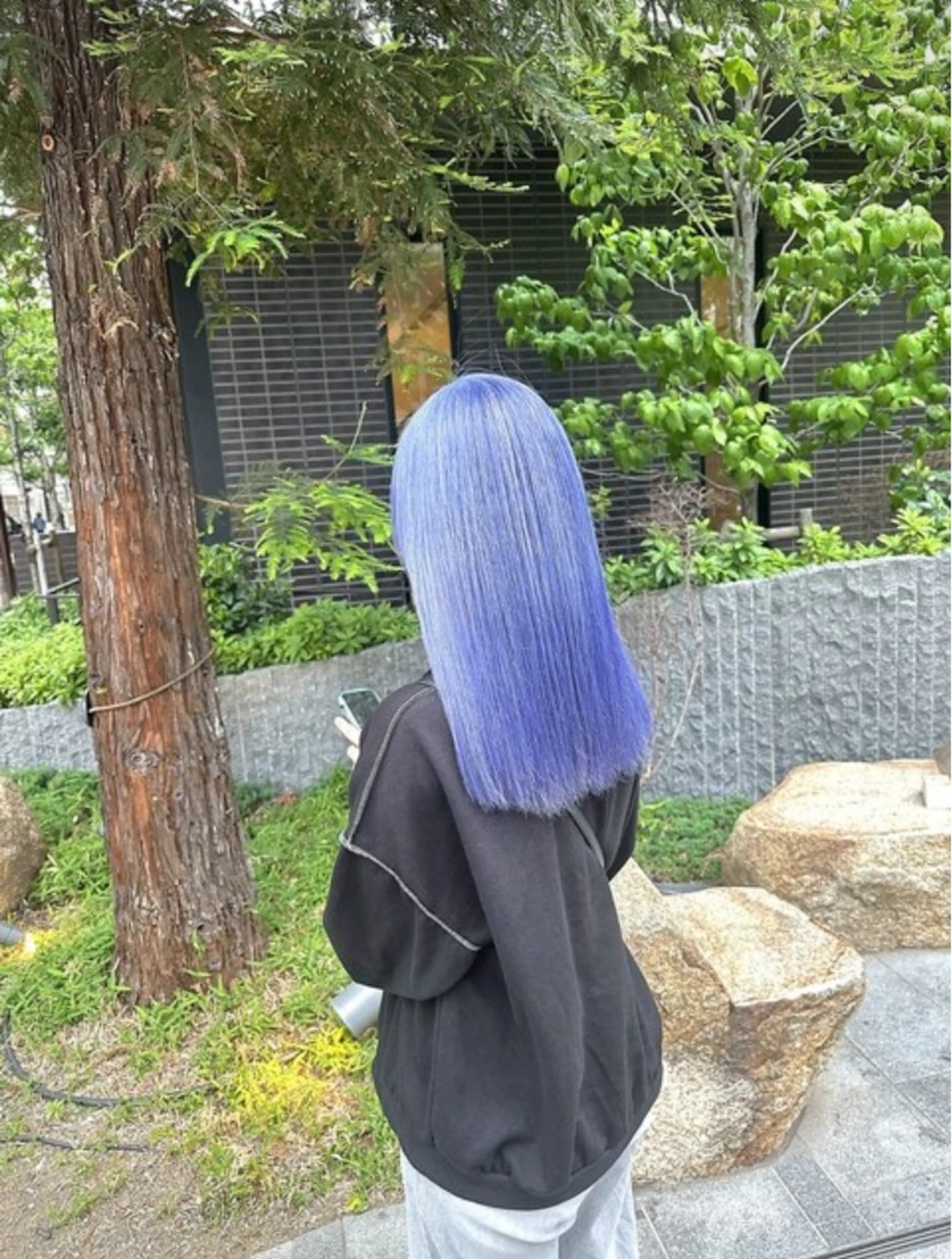 セミロング カラー アッシュ アッシュグレー ベージュカラー ブリーチ ブロンド ヘアカラー トリートメント 【美髪ハイトーン】 髪質改善/大和🎀のヘアスタイル