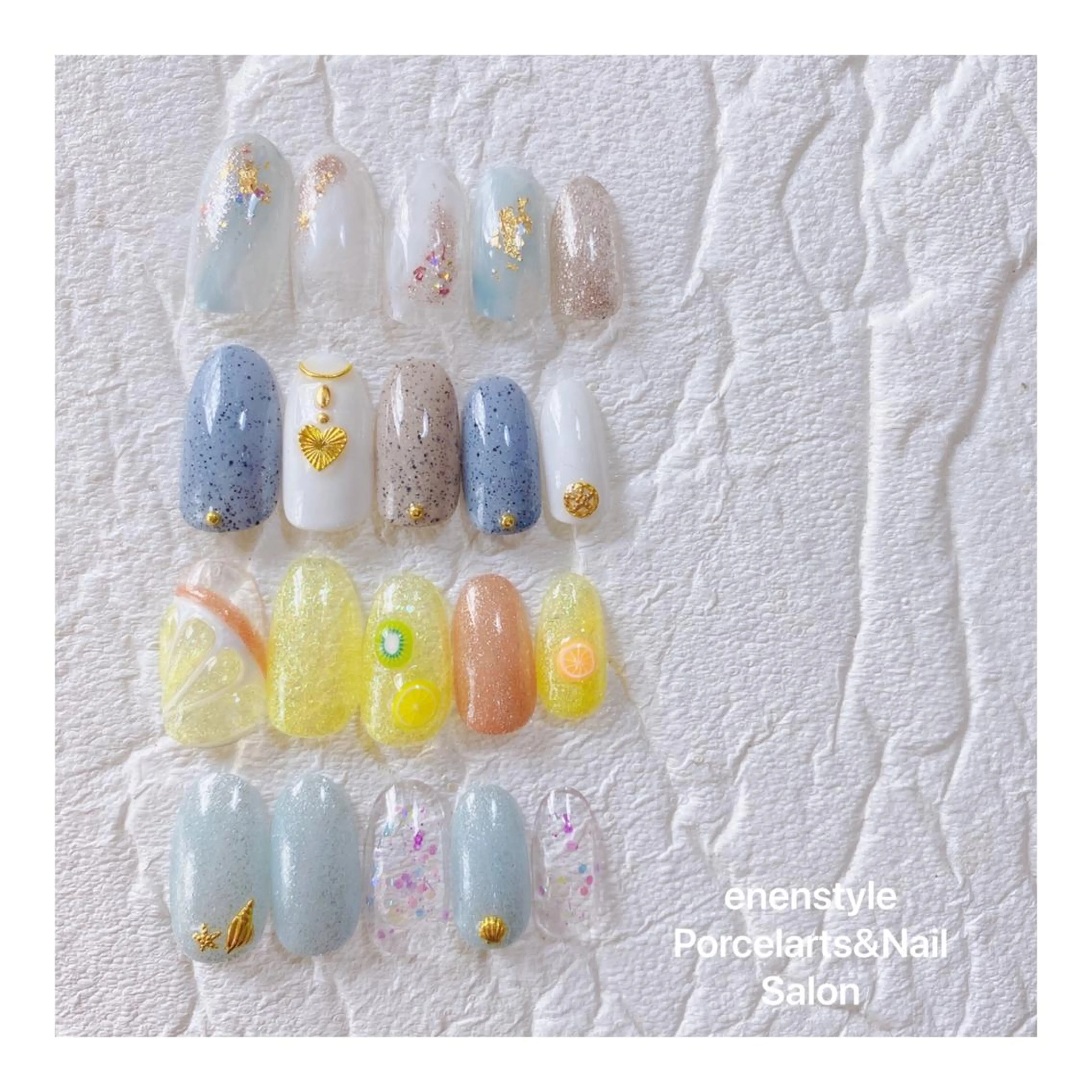 ミディアム ネイル 👑enen style👑のネイルデザイン