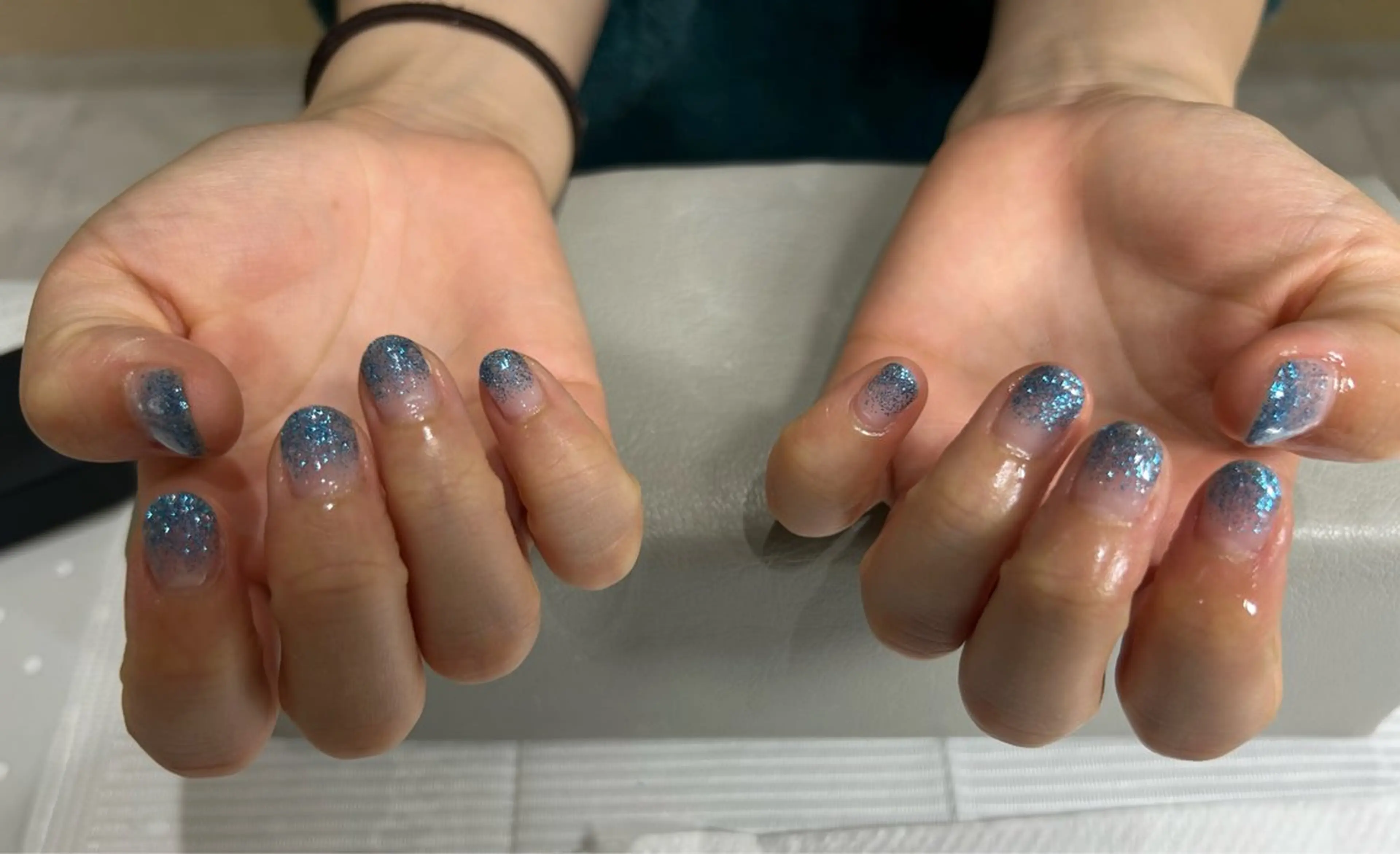 ネイル グラデーション ラメ(グリッター) ラメグラデーション 北千住 田中ひよりのネイルデザイン