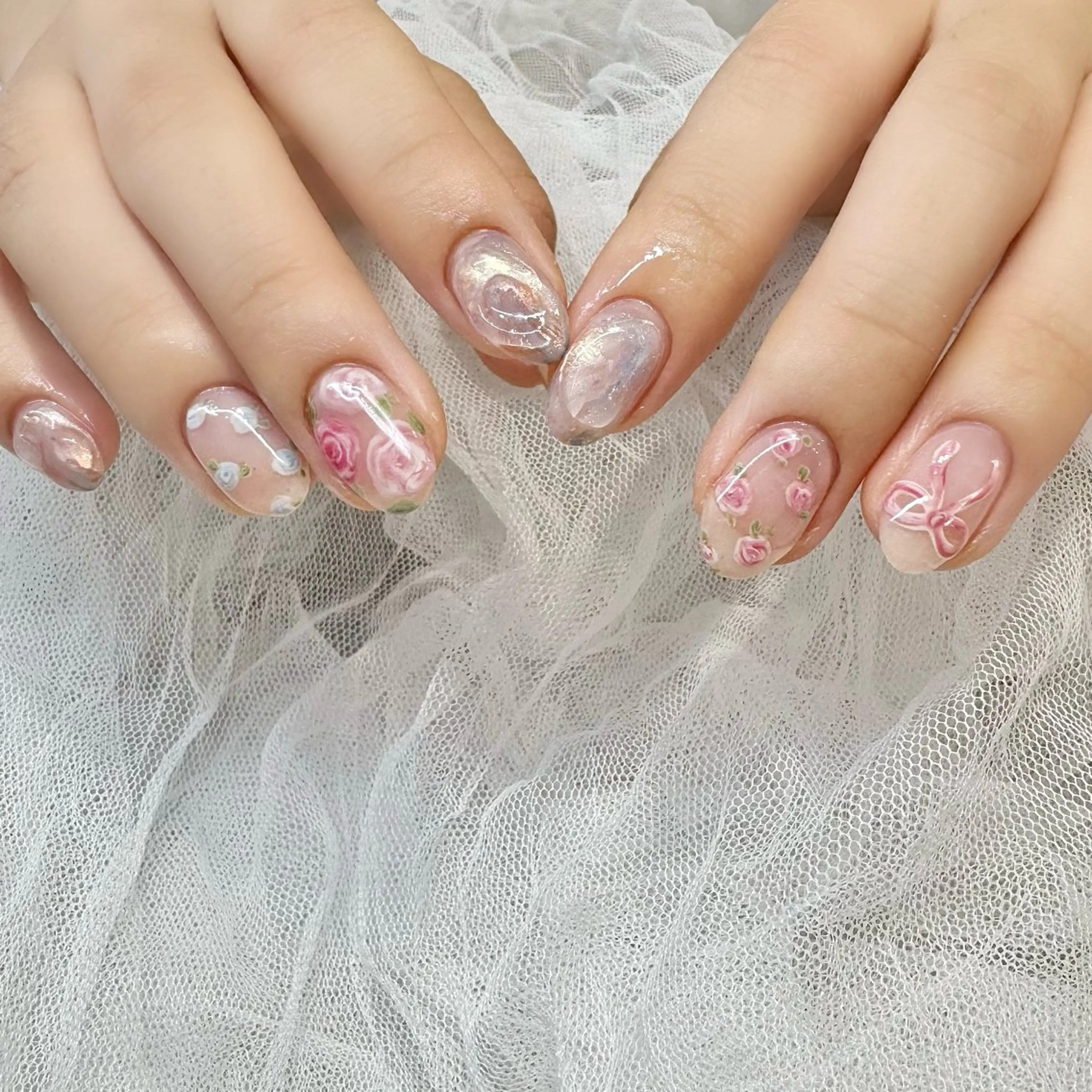 ネイル ハンドネイル 新井 ひなののネイルデザイン