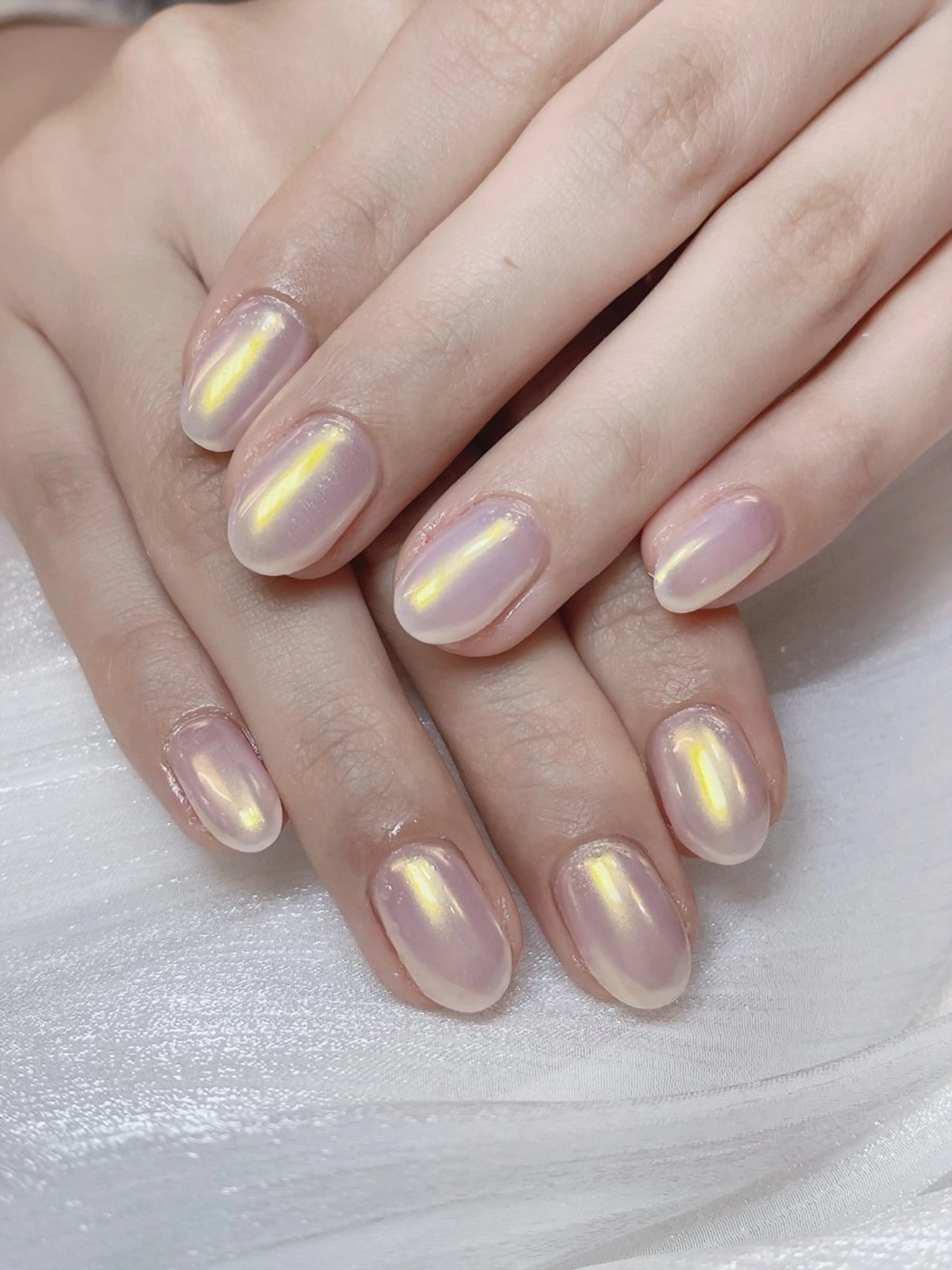 ネイル チークネイル 成人式 フレンチネイル グラデーション 氷ネイル・うるうるネイル ハンドネイル DUO   MI nail salonのネイルデザイン