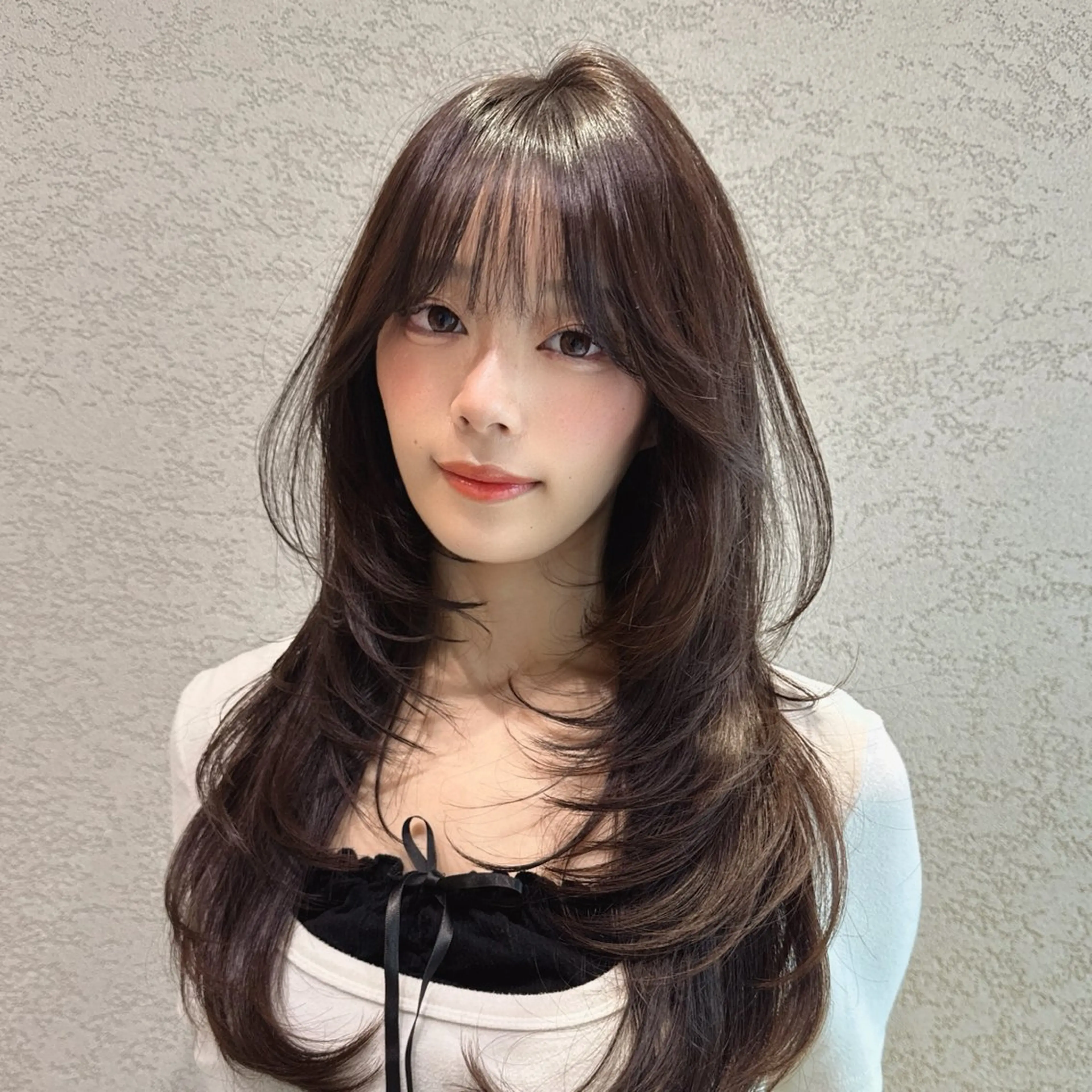 ロング カラー レイヤー|縮毛矯正 |韓国ボブ|岡田洸太のヘアスタイル