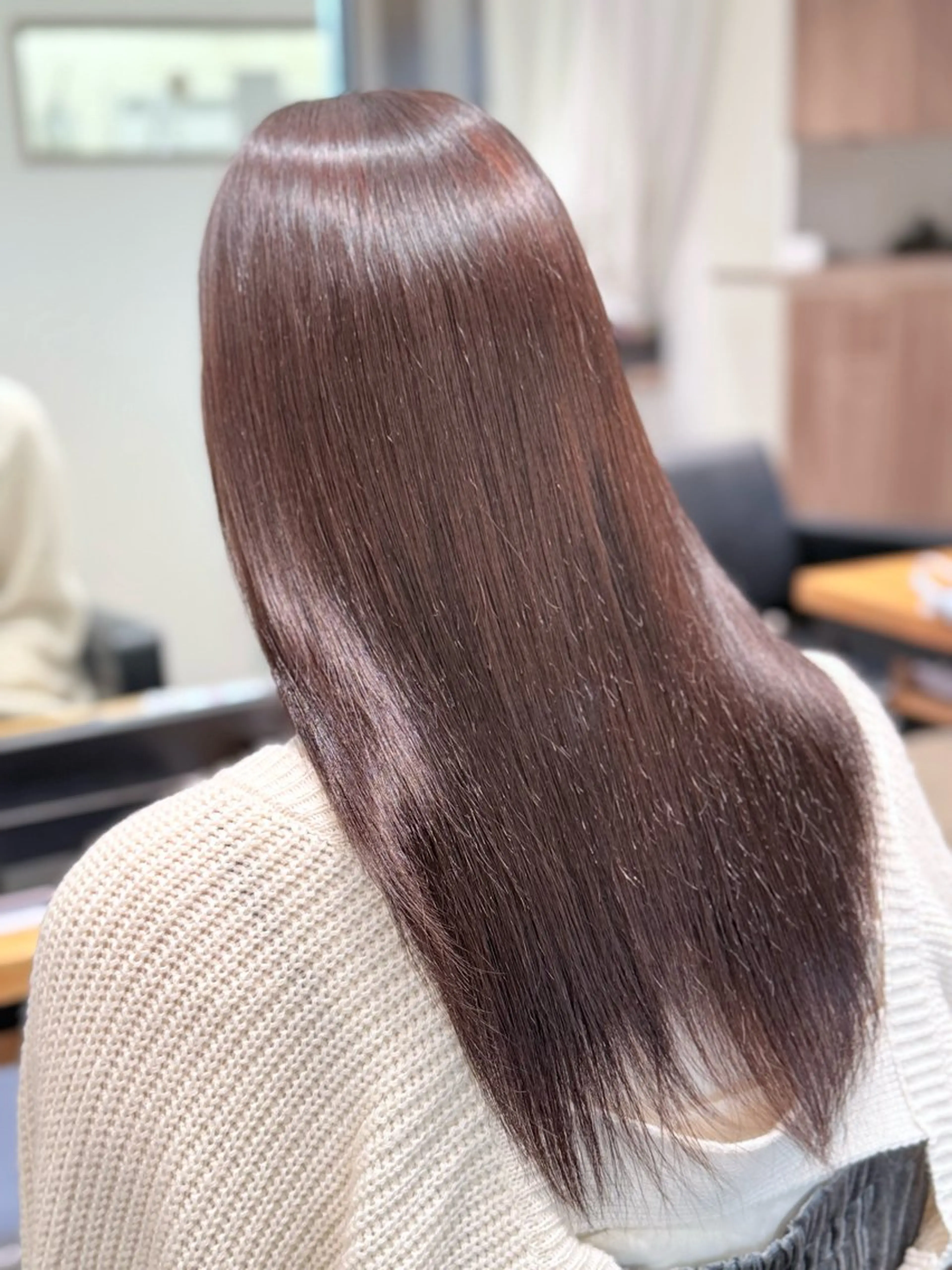 縮毛矯正ストレートの写真