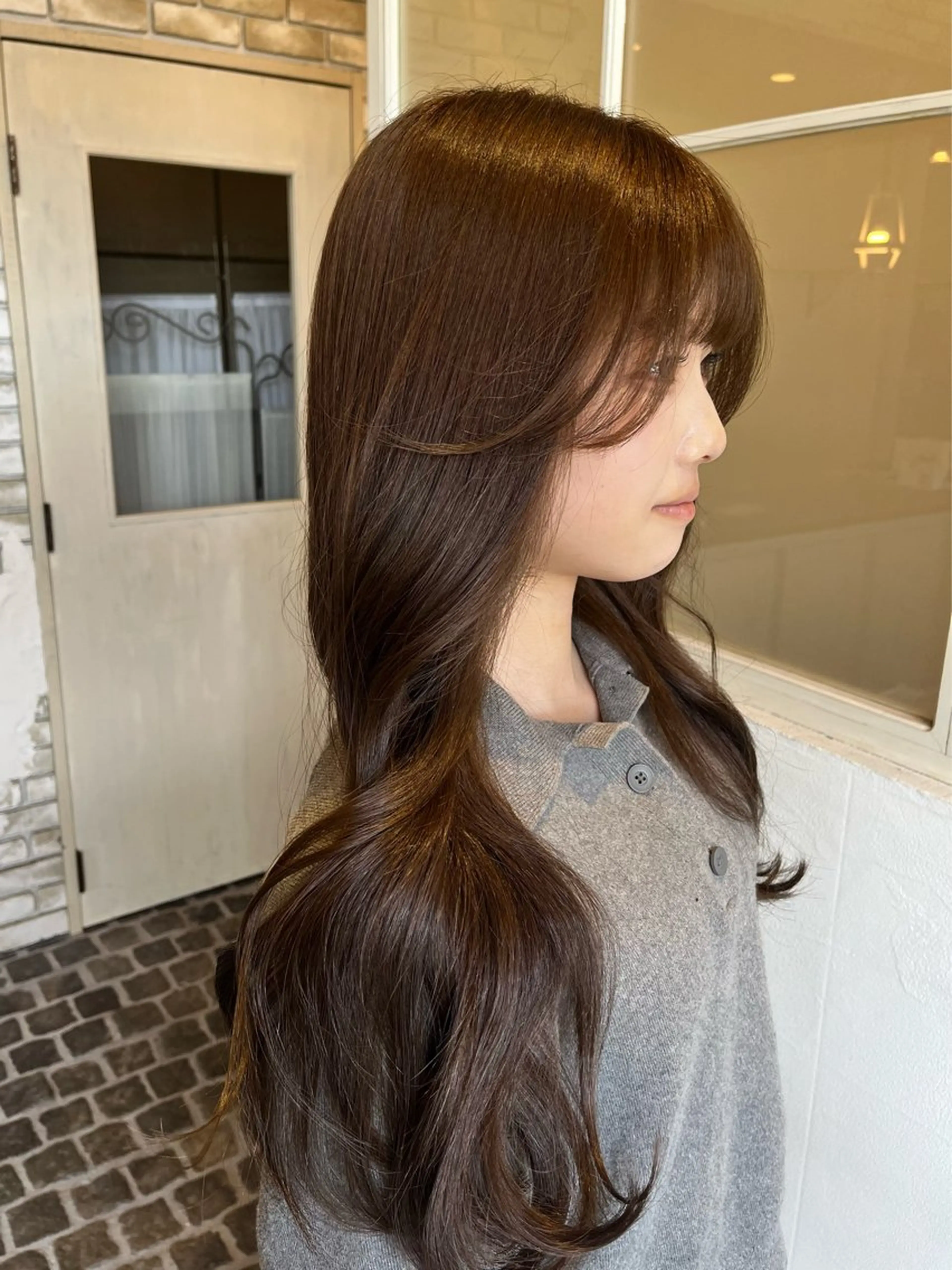 ロング カット ヘアカラー Ayumi/髪質改善 /レイヤー/韓国風のヘアスタイル