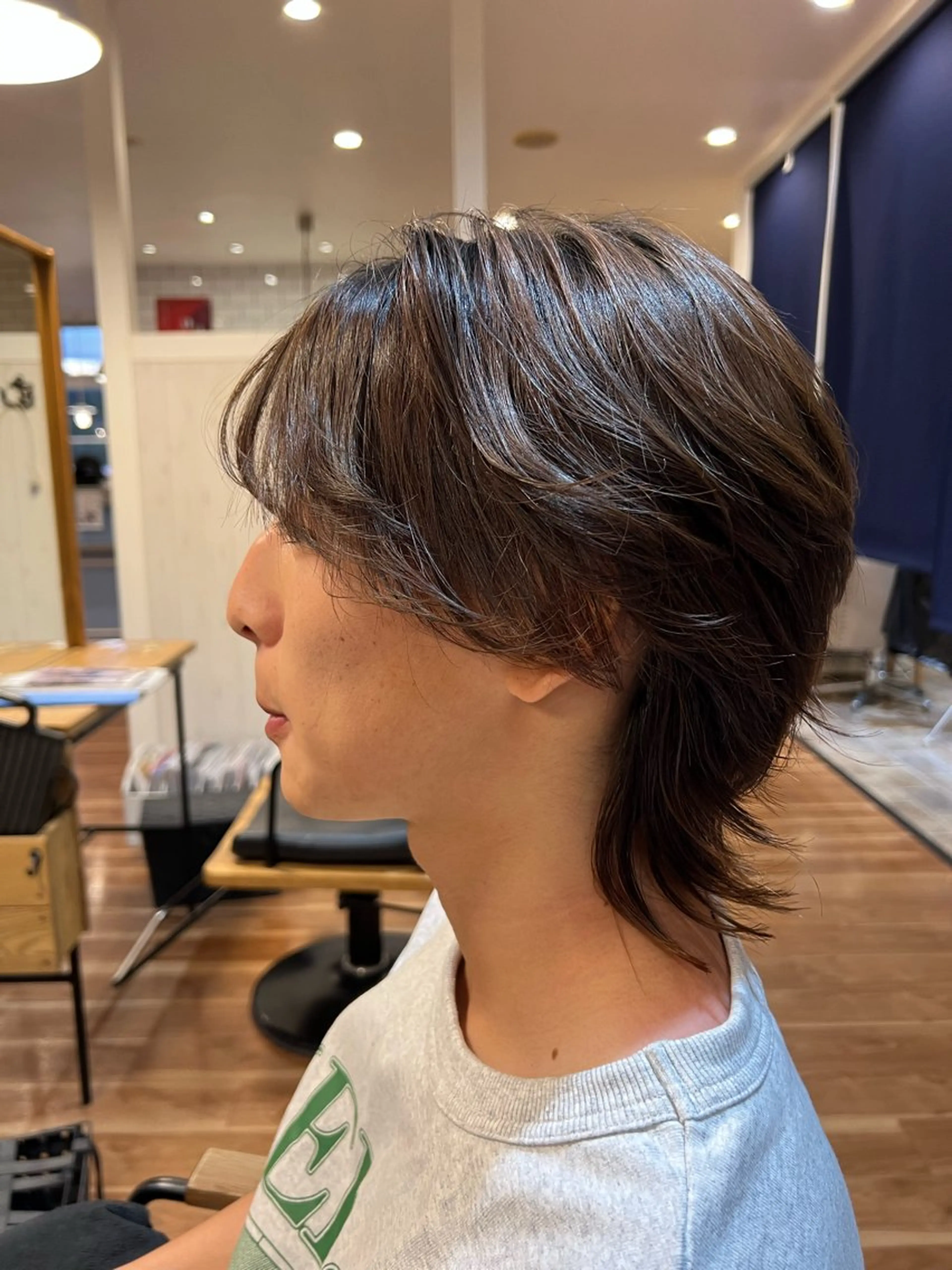 ミディアム 森 結輝のヘアスタイル