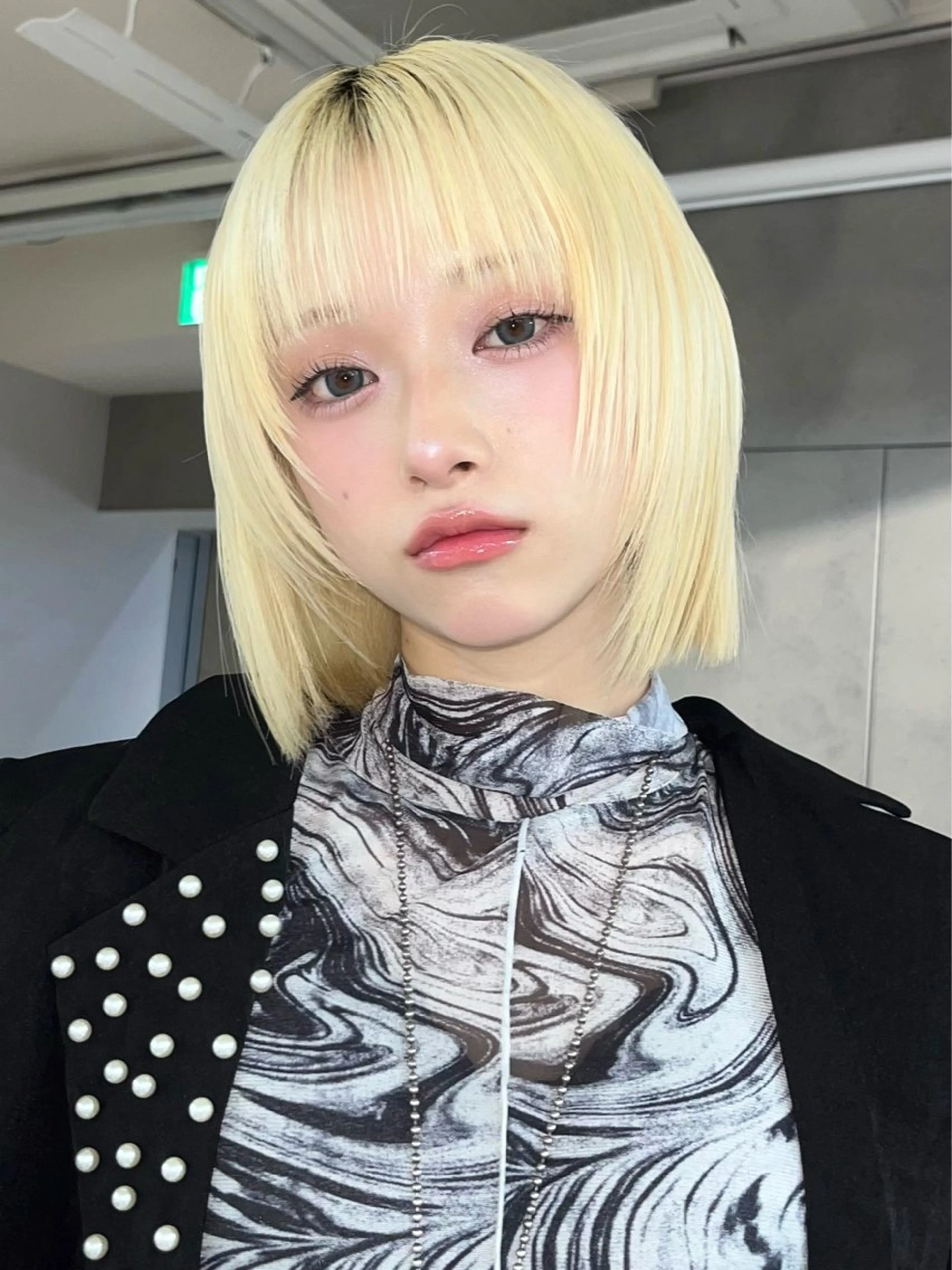 ミディアム ウルフ/顔まわり ♡めいのヘアスタイル