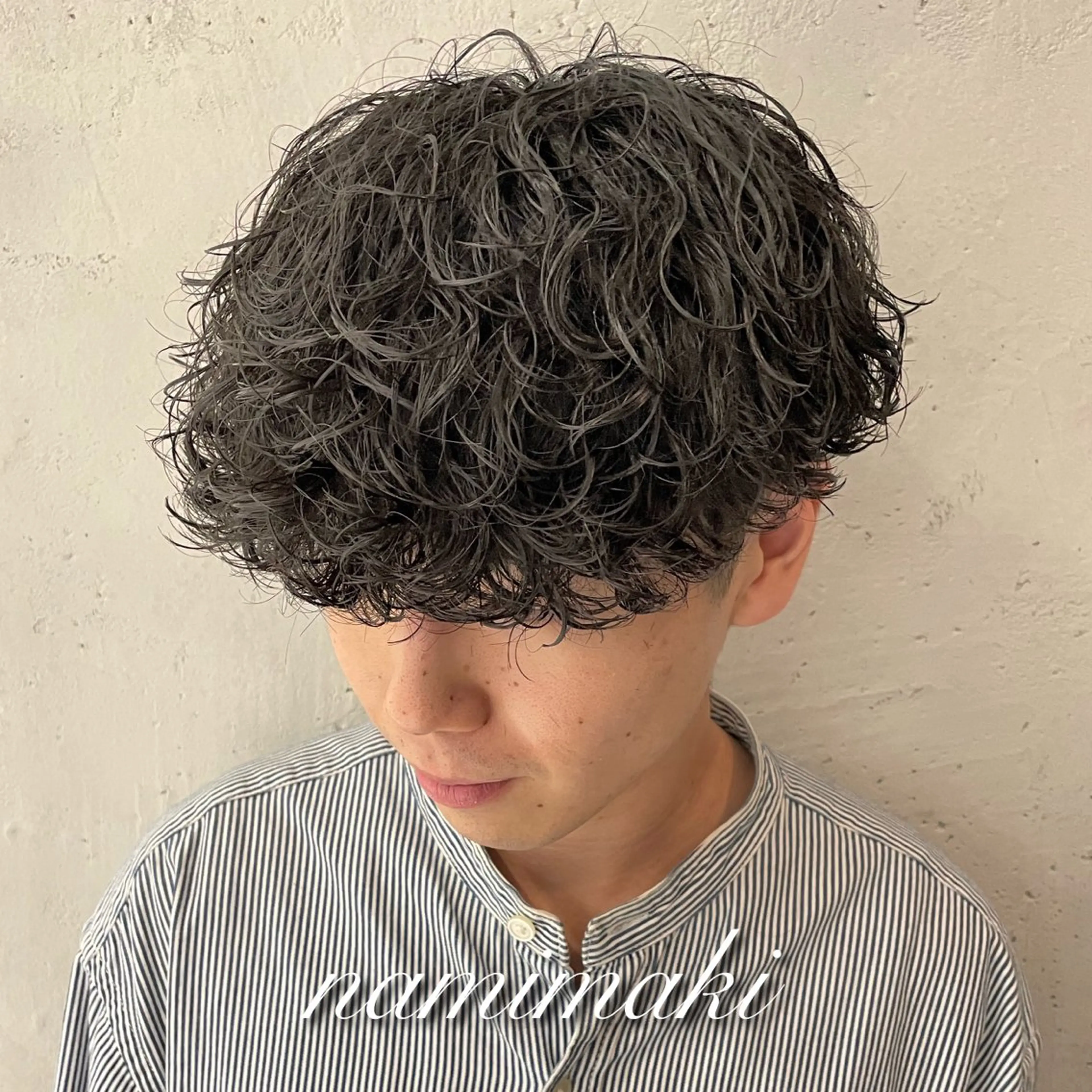 パーマ メンズ カット パーマ 横浜メンズパーマ🔥 大野賢人のヘアスタイル